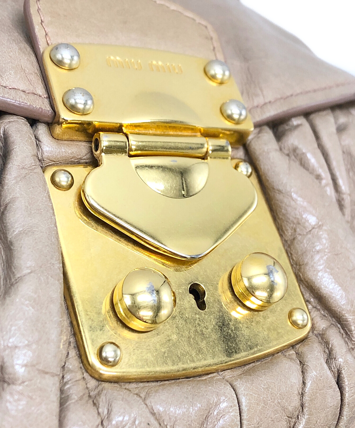 中古・古着通販】MIU MIU (ミュウミュウ) マテラッセレザー2WAYバッグ