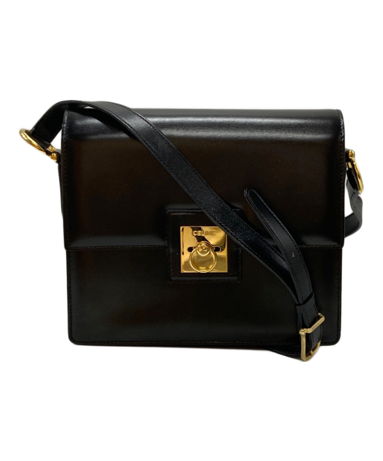 中古・古着通販】CELINE (セリーヌ) ショルダーバッグ ブラック 