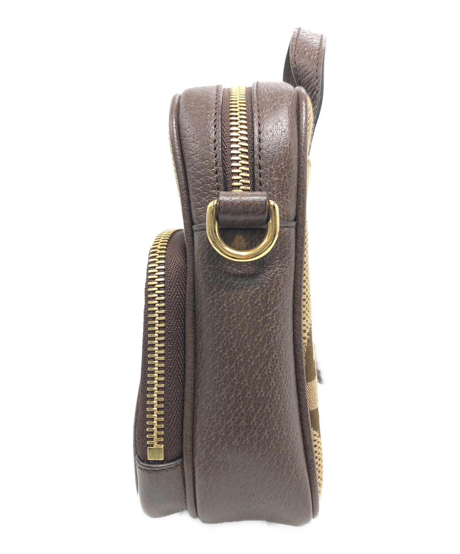 中古・古着通販】GUCCI (グッチ) ショルダーバッグ ブラウン・ベージュ