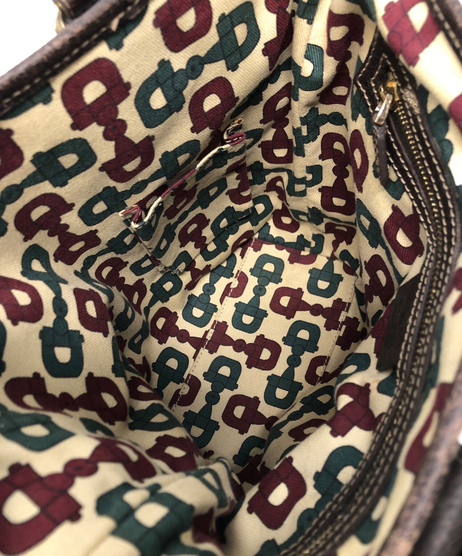中古・古着通販】GUCCI (グッチ) GGショルダーバッグ ブラウン