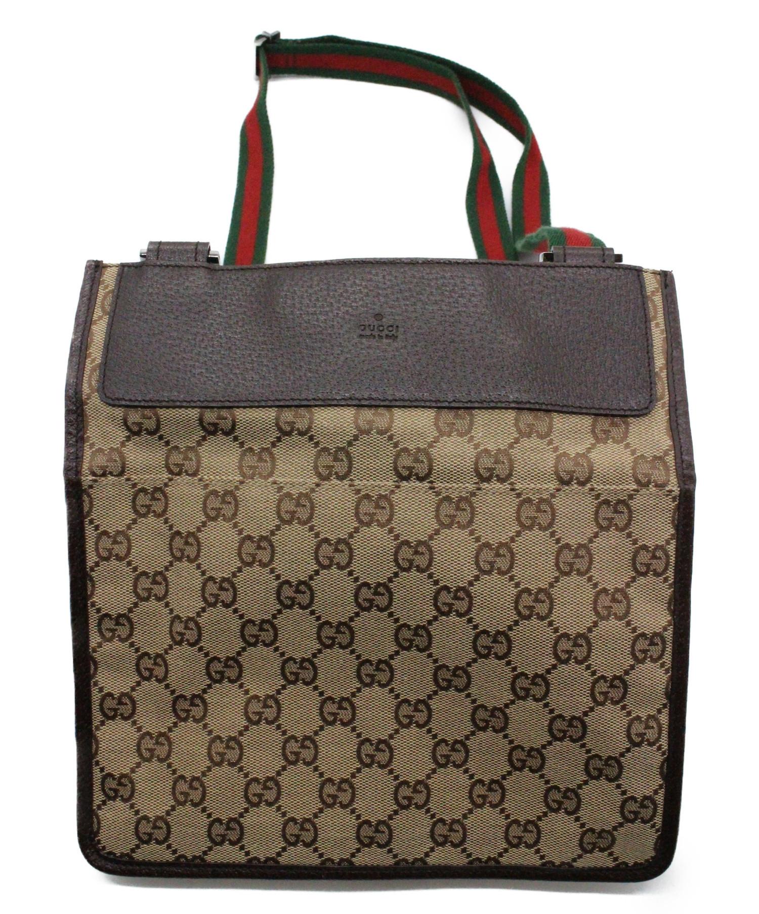 中古・古着通販】GUCCI (グッチ) GGキャンバスショルダーバッグ 
