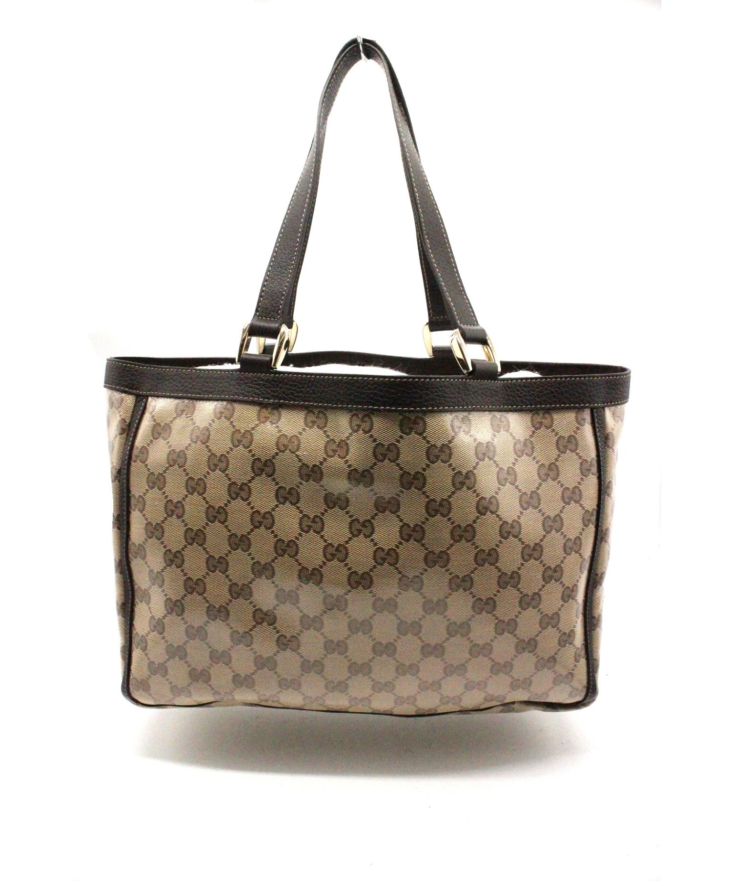 中古・古着通販】GUCCI (グッチ) クリスタルGGトートバッグ ベージュ