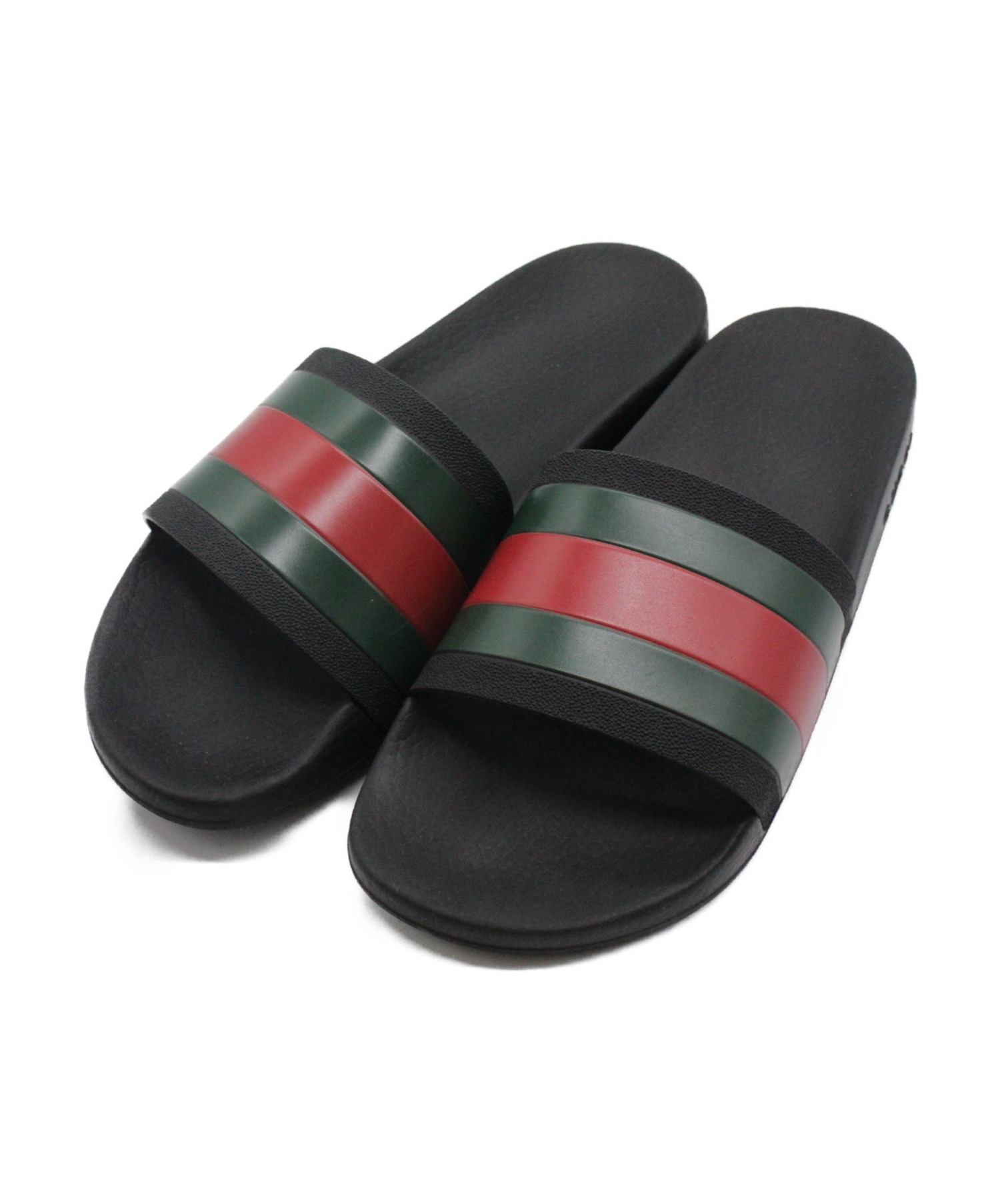 中古・古着通販】GUCCI (グッチ) シャワーサンダル ブラック サイズ