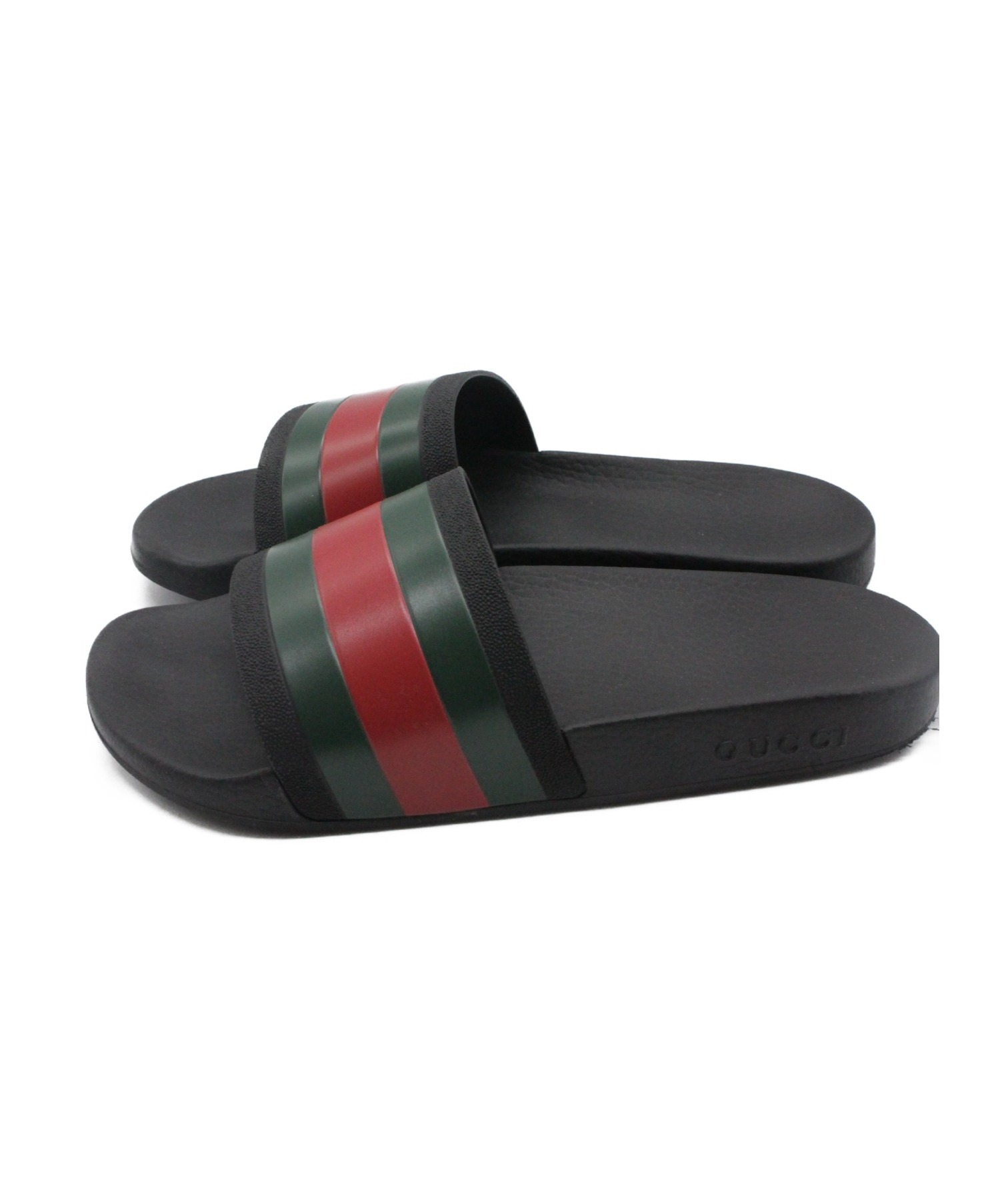 中古・古着通販】GUCCI (グッチ) シャワーサンダル ブラック サイズ