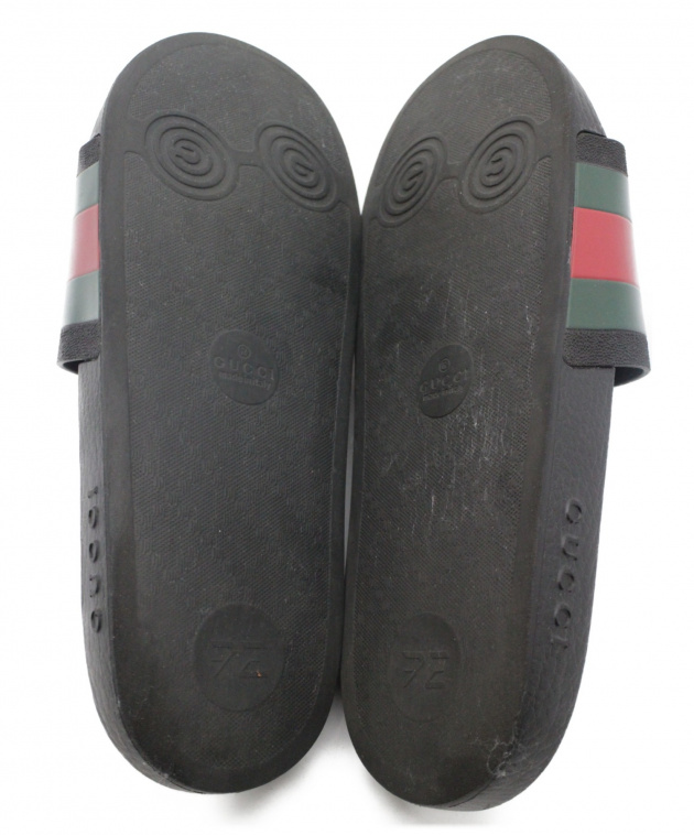 中古・古着通販】GUCCI (グッチ) シャワーサンダル ブラック サイズ