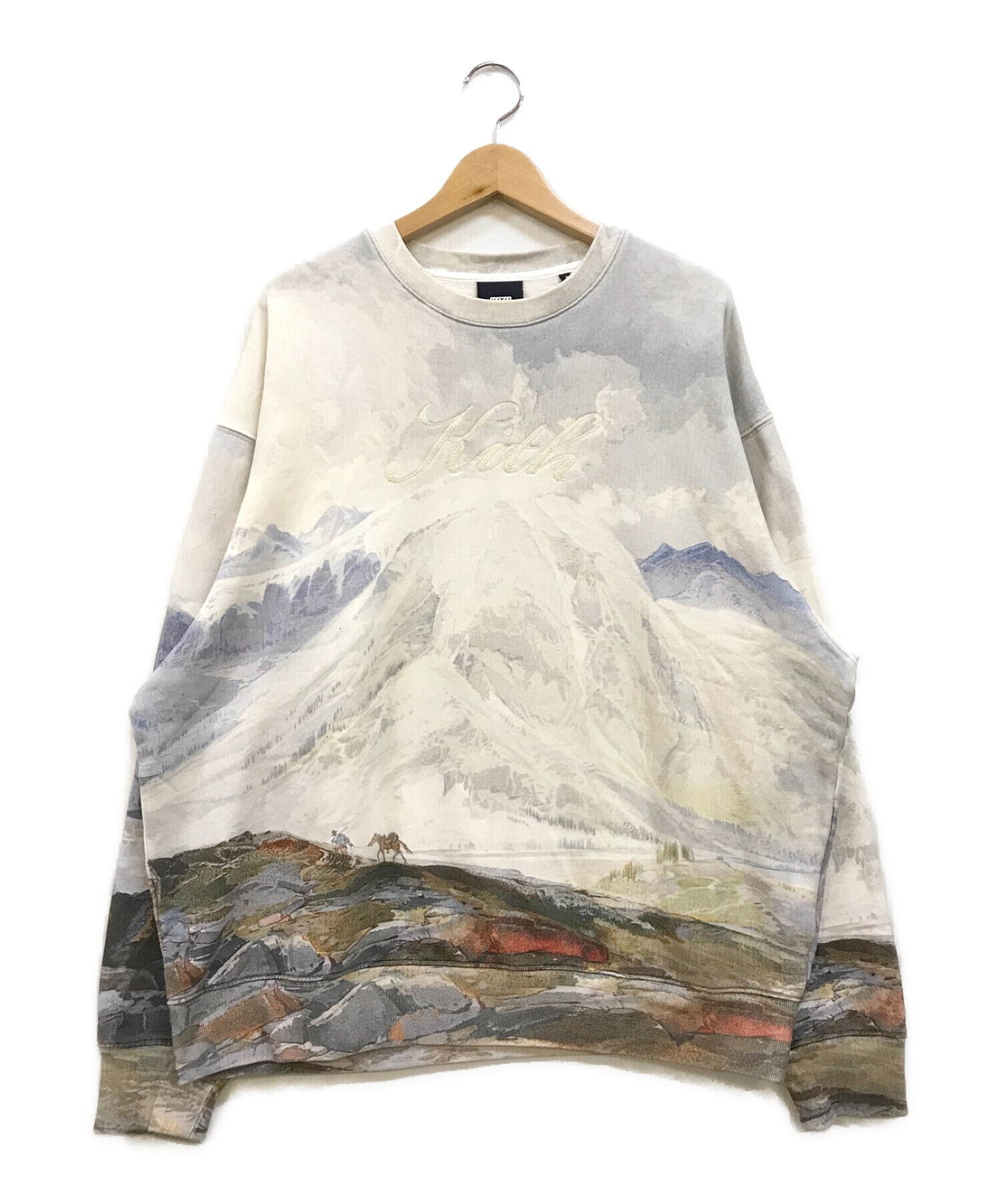 中古・古着通販】KITH (キス) Peak Nelson Crewneck Chalk マルチ 