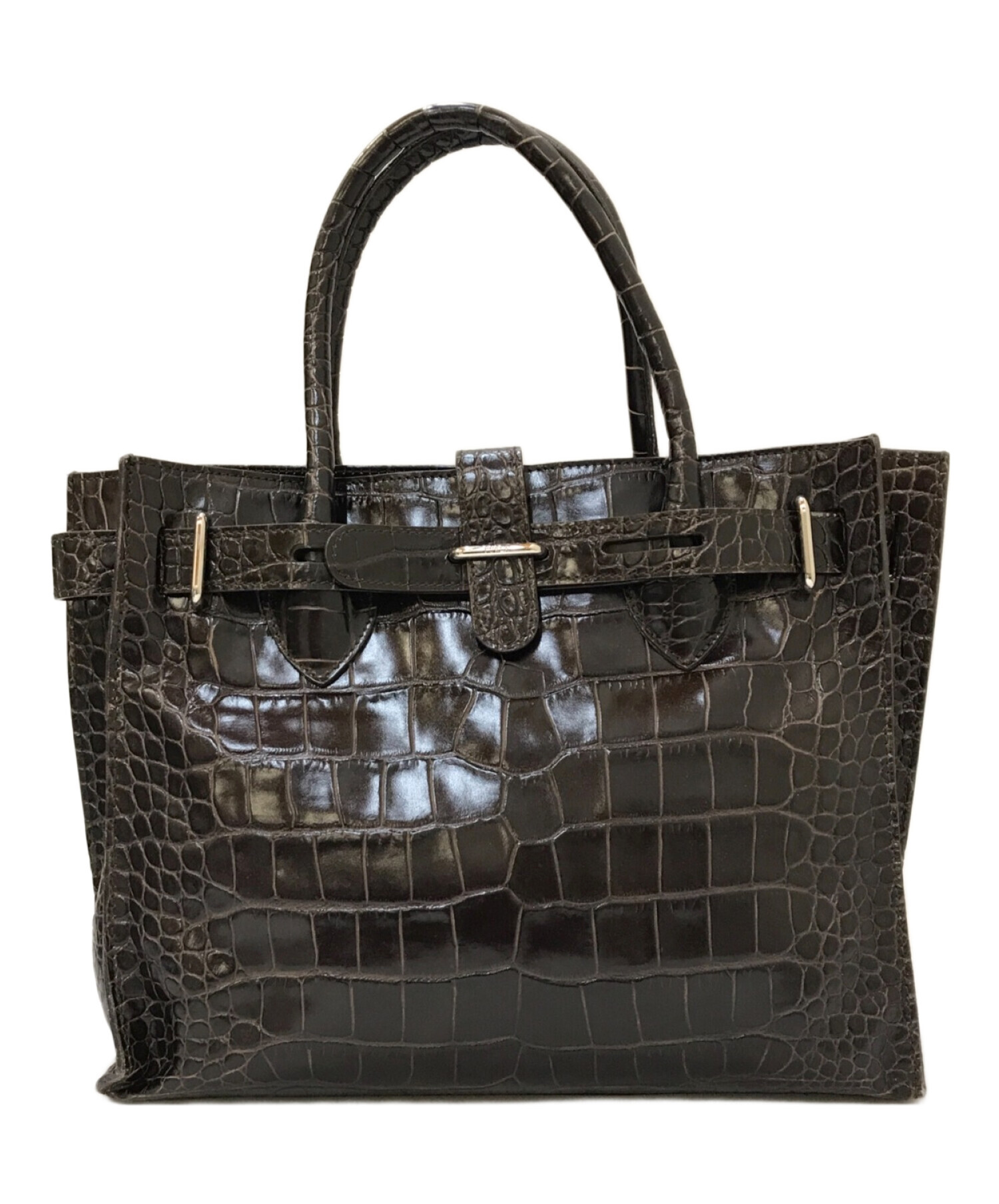 未使用】FURLA フルラ 型押しハンドバッグ