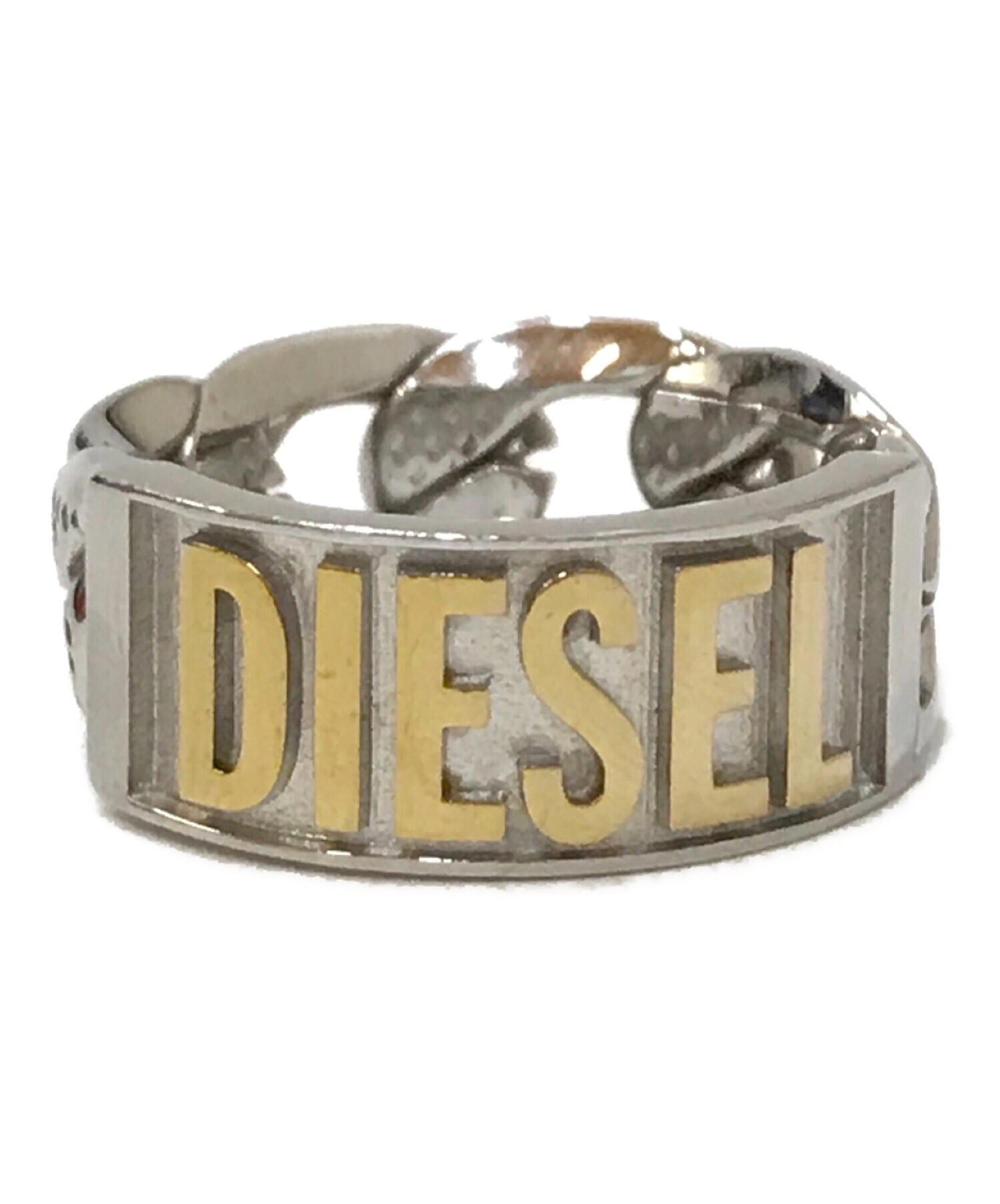 中古・古着通販】DIESEL (ディーゼル) ロゴ喜平チェーンリング