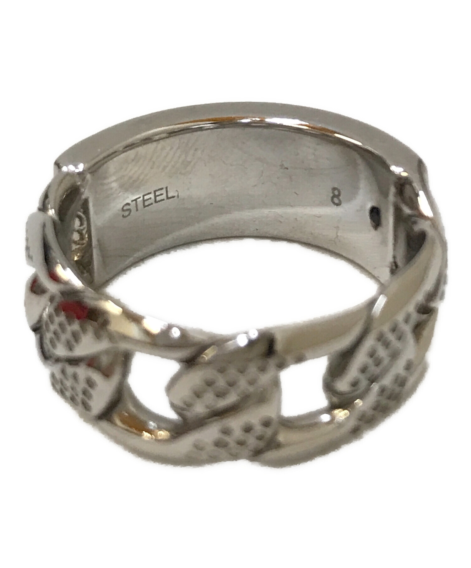 中古・古着通販】DIESEL (ディーゼル) ロゴ喜平チェーンリング