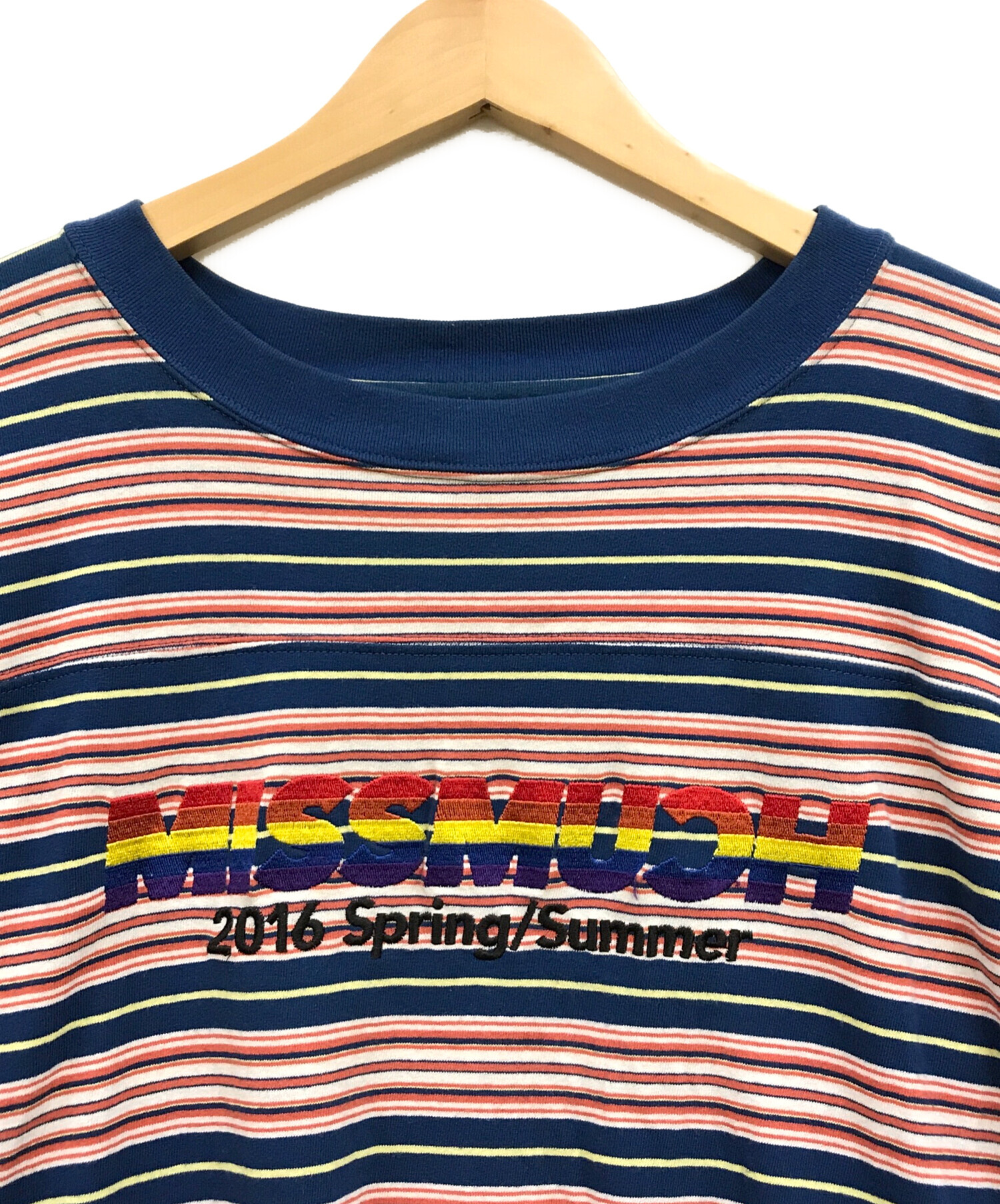 中古・古着通販】DAIRIKU (ダイリク) MISSMUCH Border Football Tee 