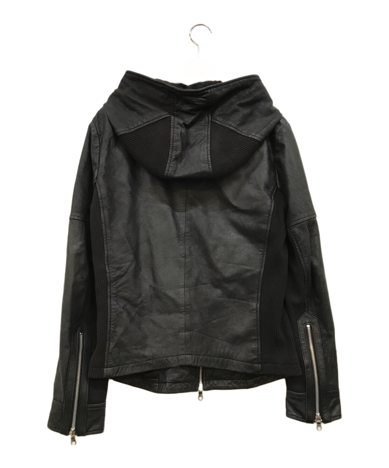 【no id.】ラムバフィングフーデッドブルゾン 中古・古着通販】NO ID. (ノーアイディー) ラムバフィングフーデッド