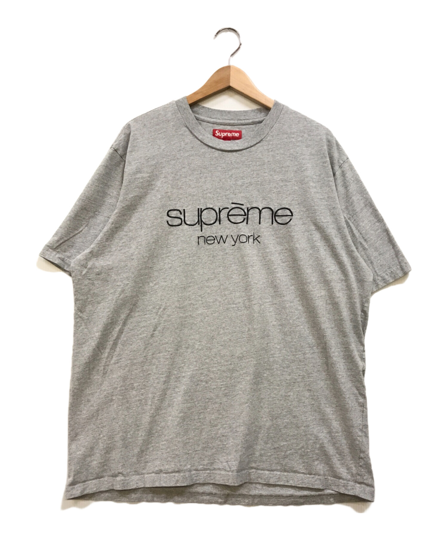 中古・古着通販】SUPREME (シュプリーム) Classic Logo S/S Top グレー 