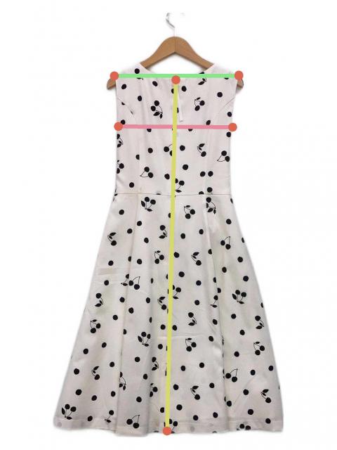 【限定値下げ】ローズティアラ　スズラン刺繍ノースリーブワンピース　46 ローズティアラ ノースリーブワンピース 46 ドット 限定値下げ】ローズ