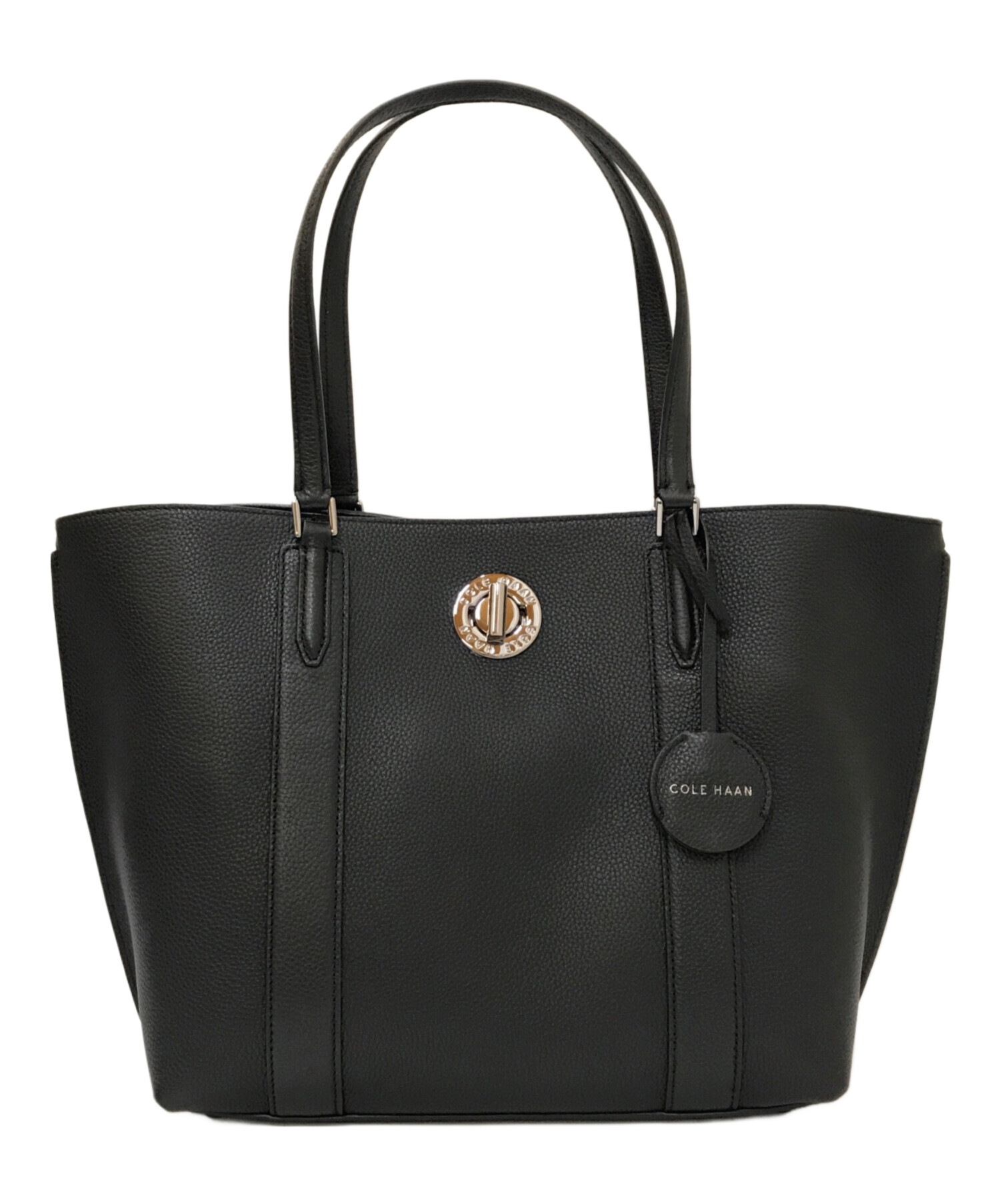 【未使用美品】COLE HAAN コールハーン ターンロックトートバッグ定価5万 中古・古着通販】COLE HAAN (コールハーン) ターンロック トート