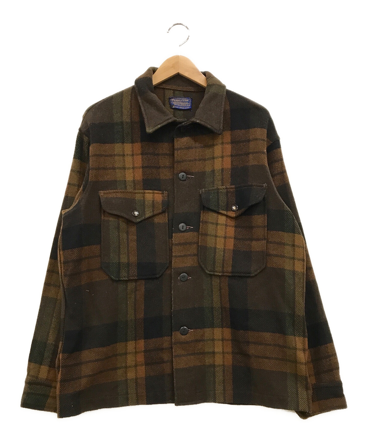 30s40s Pendleton ブラウン ジャケット 100%バージンウール 30s40s Pendleton ブラウン ジャケット 100%バージンウール 中古・古着