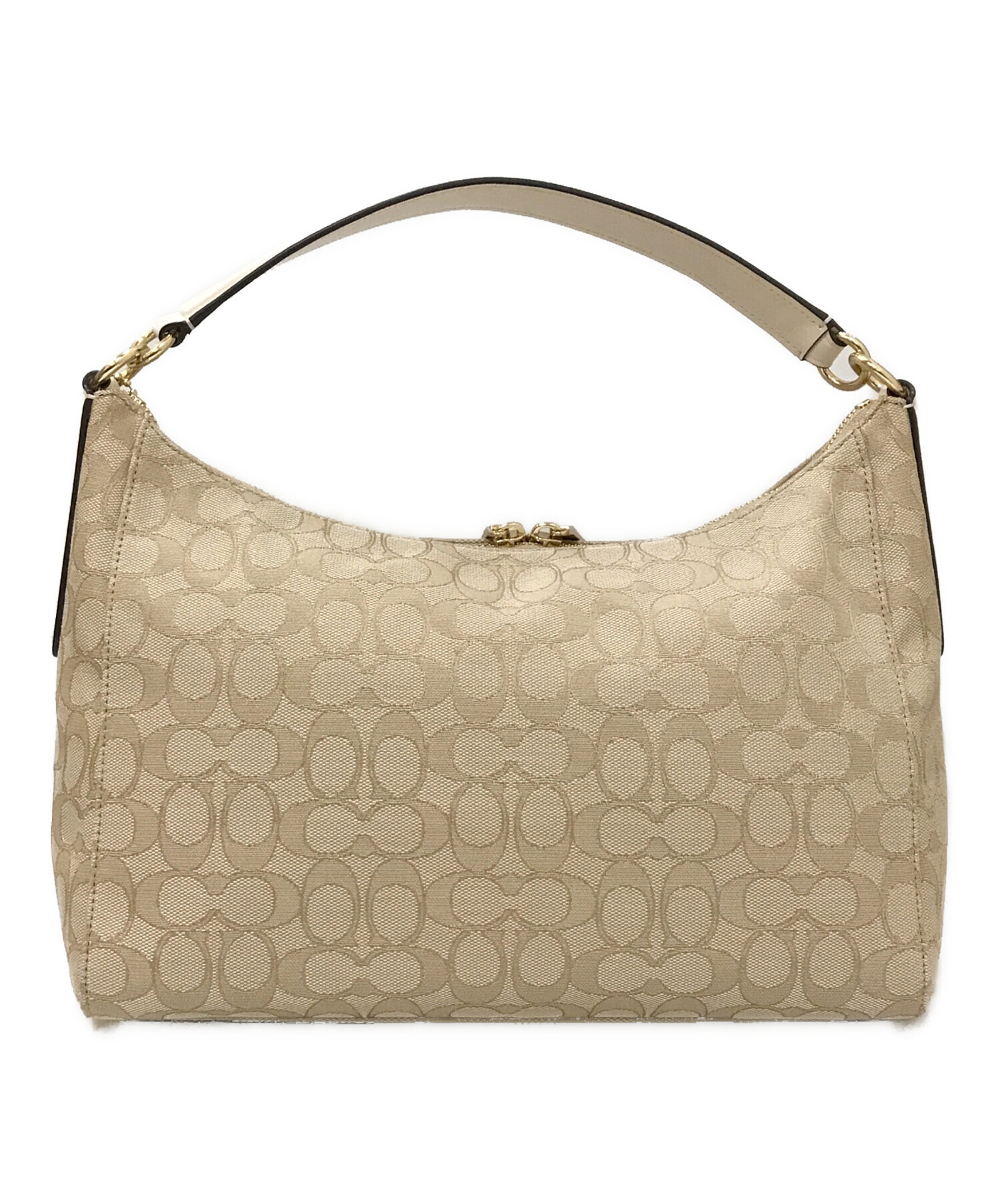 極美品⭐︎COACH コーチ ワンショルダーバッグ 肩掛け シグネチャー ベージュ コーチ COACH シグネチャー ベージュ ワンショルダーバッグ 【公式通販】