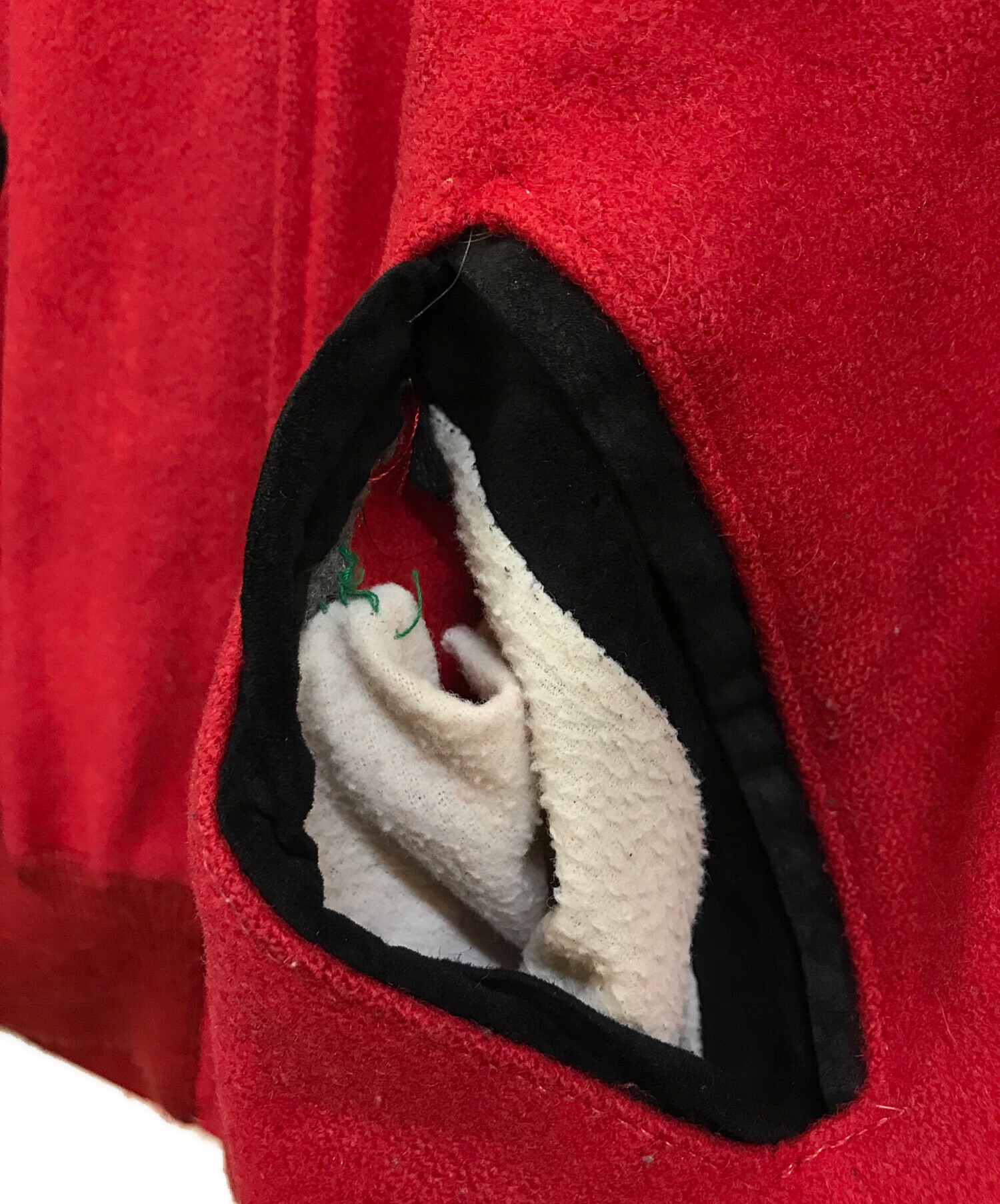 中古・古着通販】DeLong (デロング) スウェードスリーブスタジャン