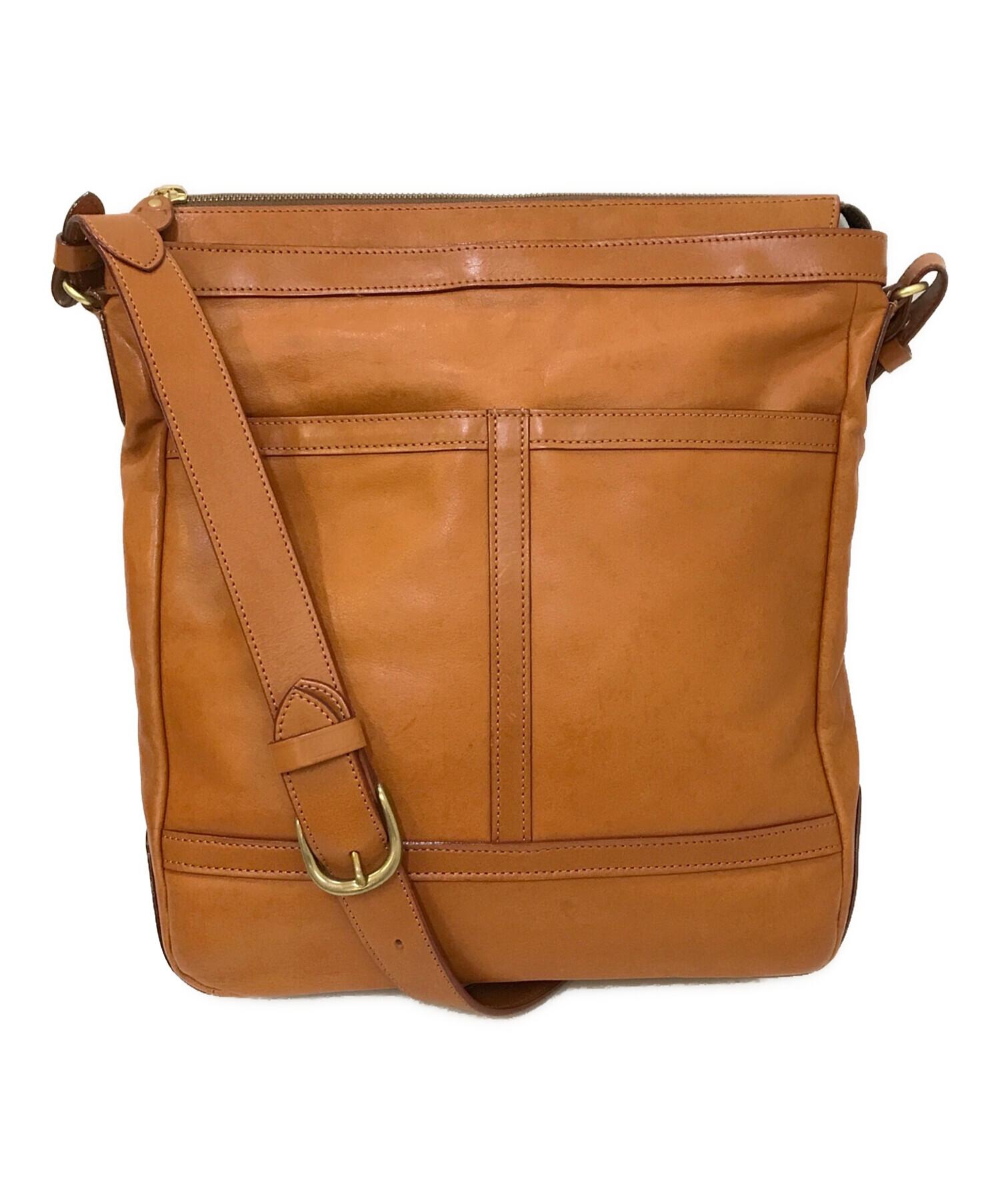 中古・古着通販】ITAGAKI (イタガキ) ソフトショルダーA4 ブラウン