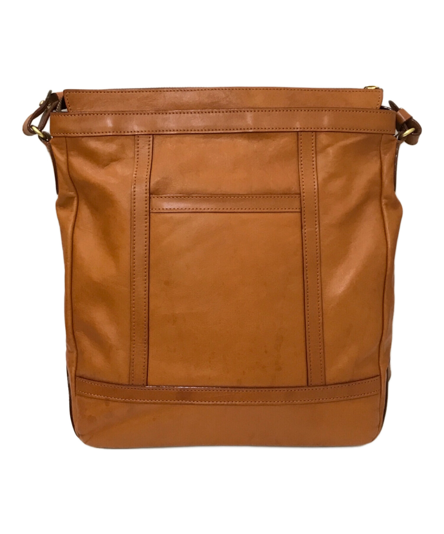 中古・古着通販】ITAGAKI (イタガキ) ソフトショルダーA4 ブラウン