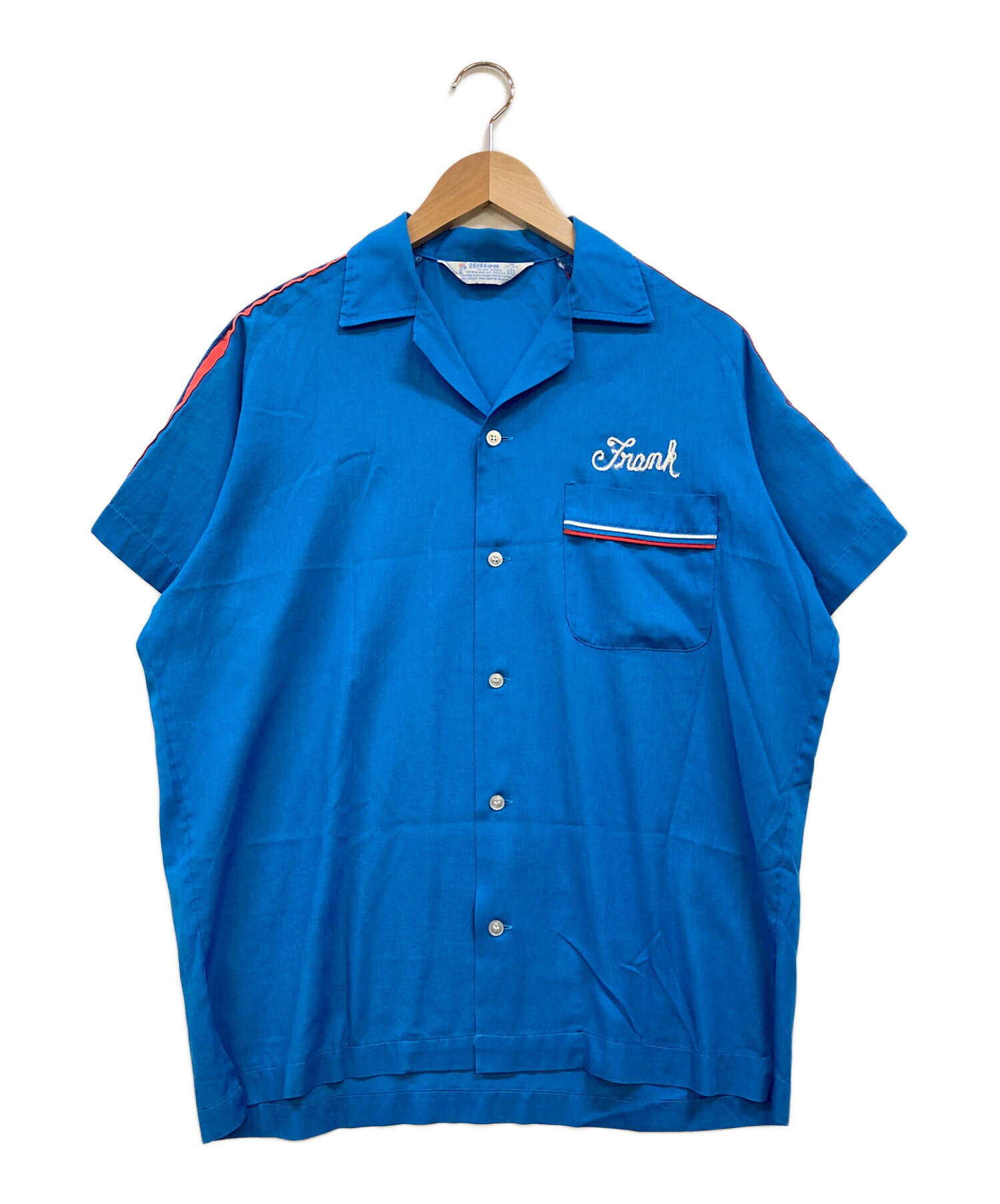 中古・古着通販】Hilton (ヒルトン) 70sボーリングシャツ ブルー 