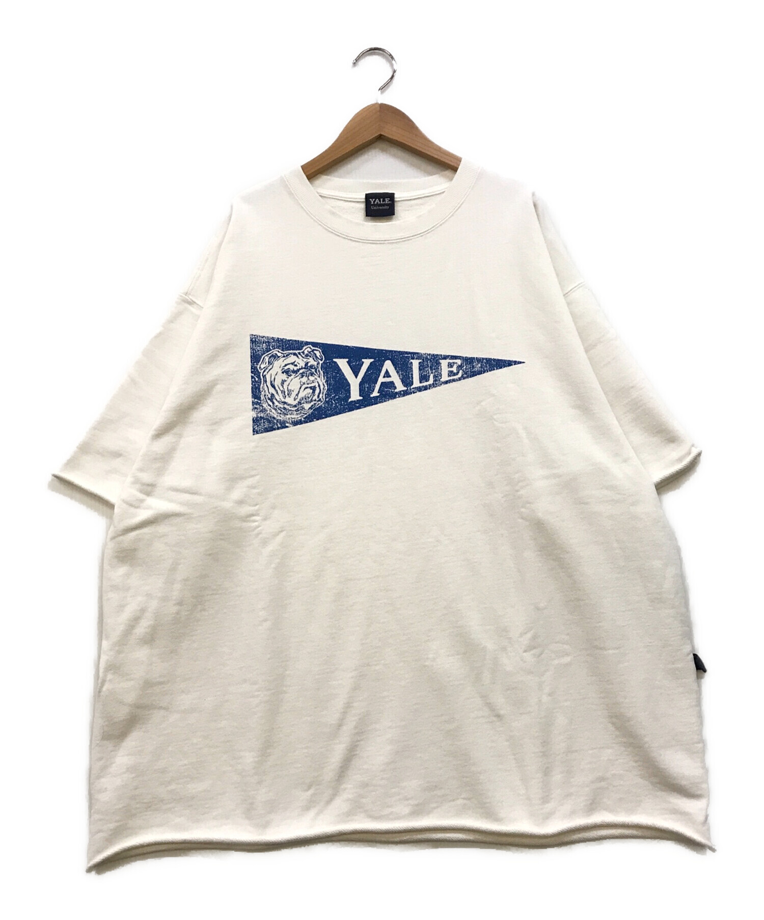 ホワイト ファッション FRAMeWORK YALE/BIG-TEEスウェット