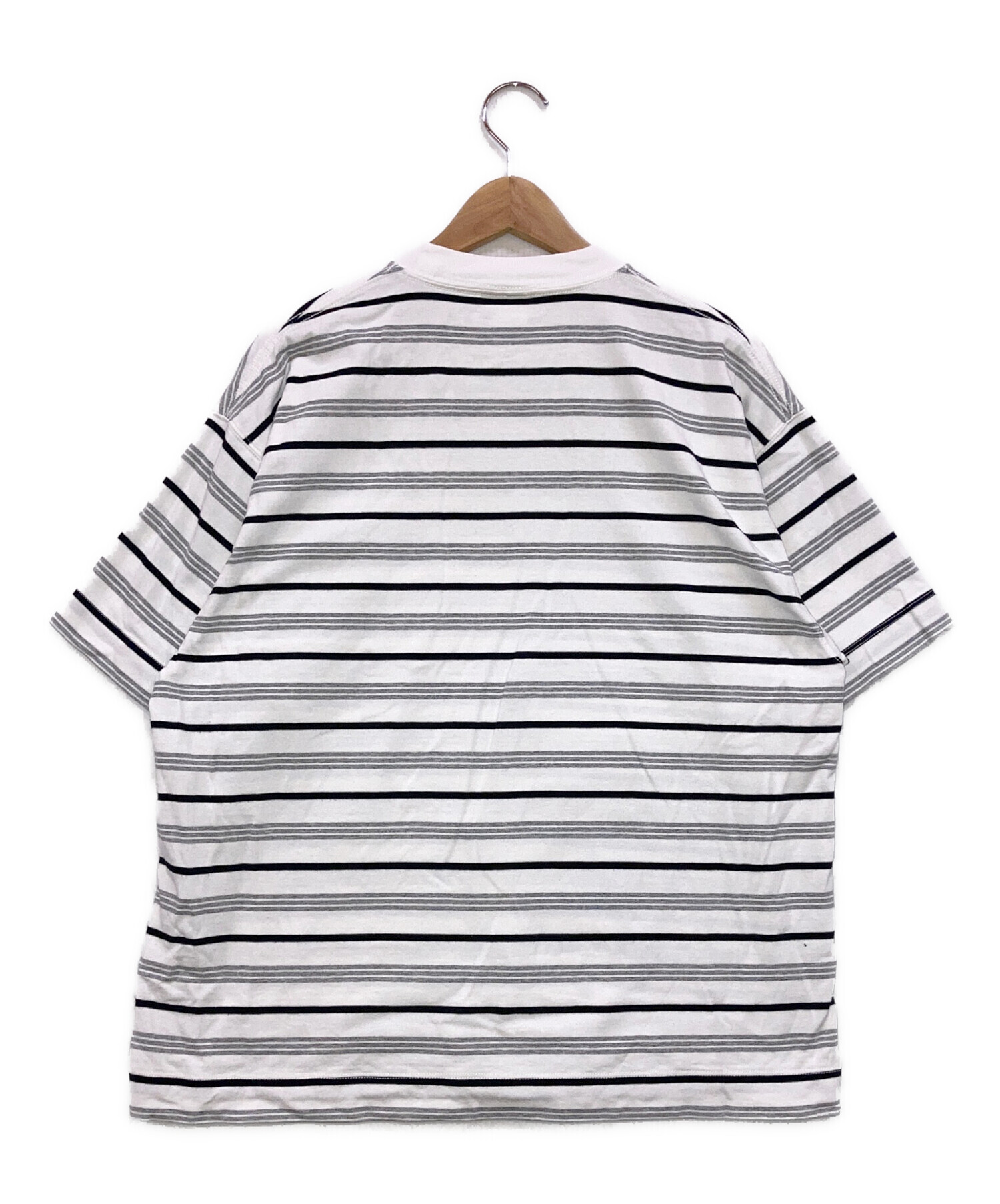 中古・古着通販】plllllleeeasse (プリーズ) multi stripe short 