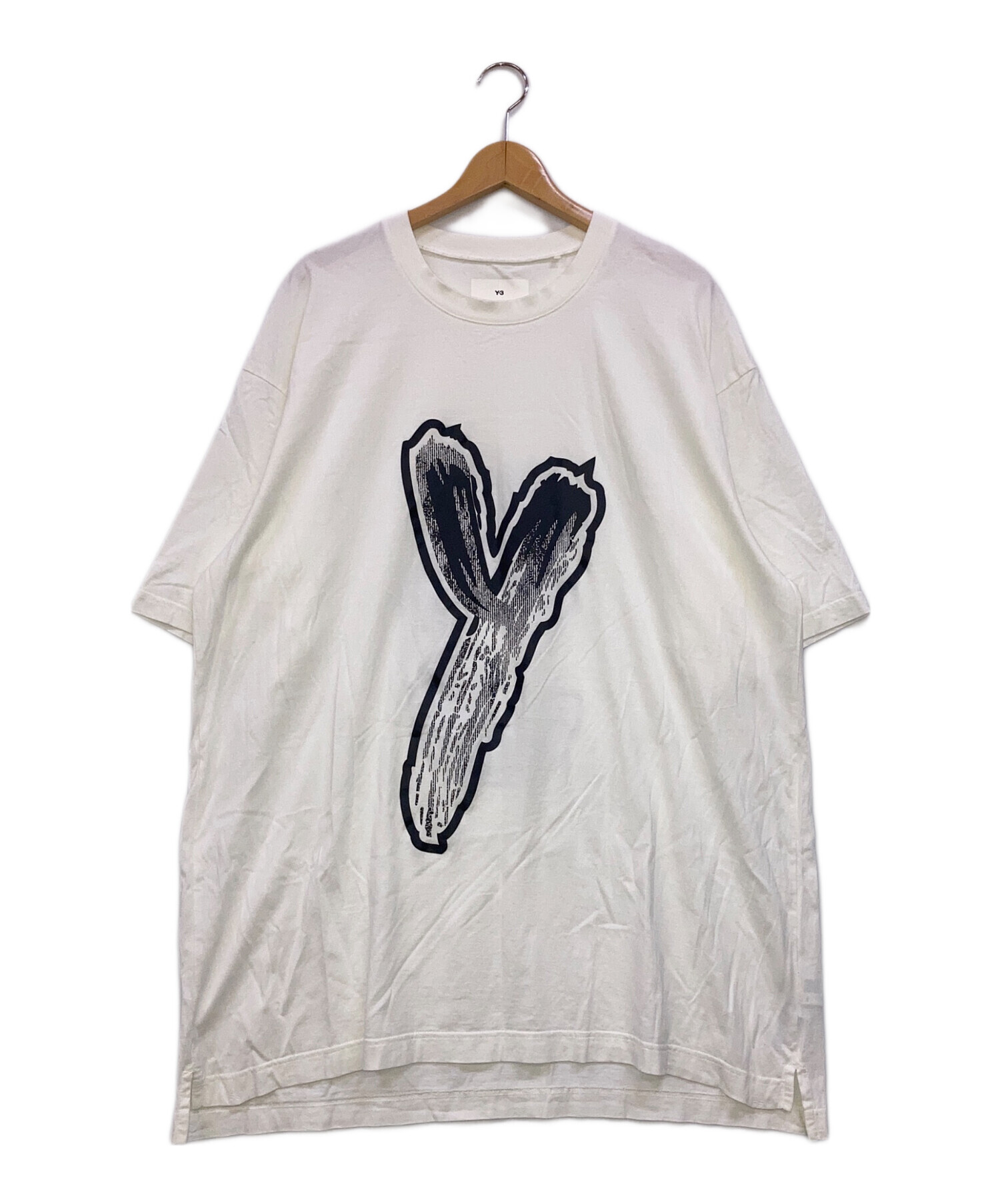 中古・古着通販】Y-3 (ワイスリー) LOGO GFX TEE ホワイト サイズ:L 
