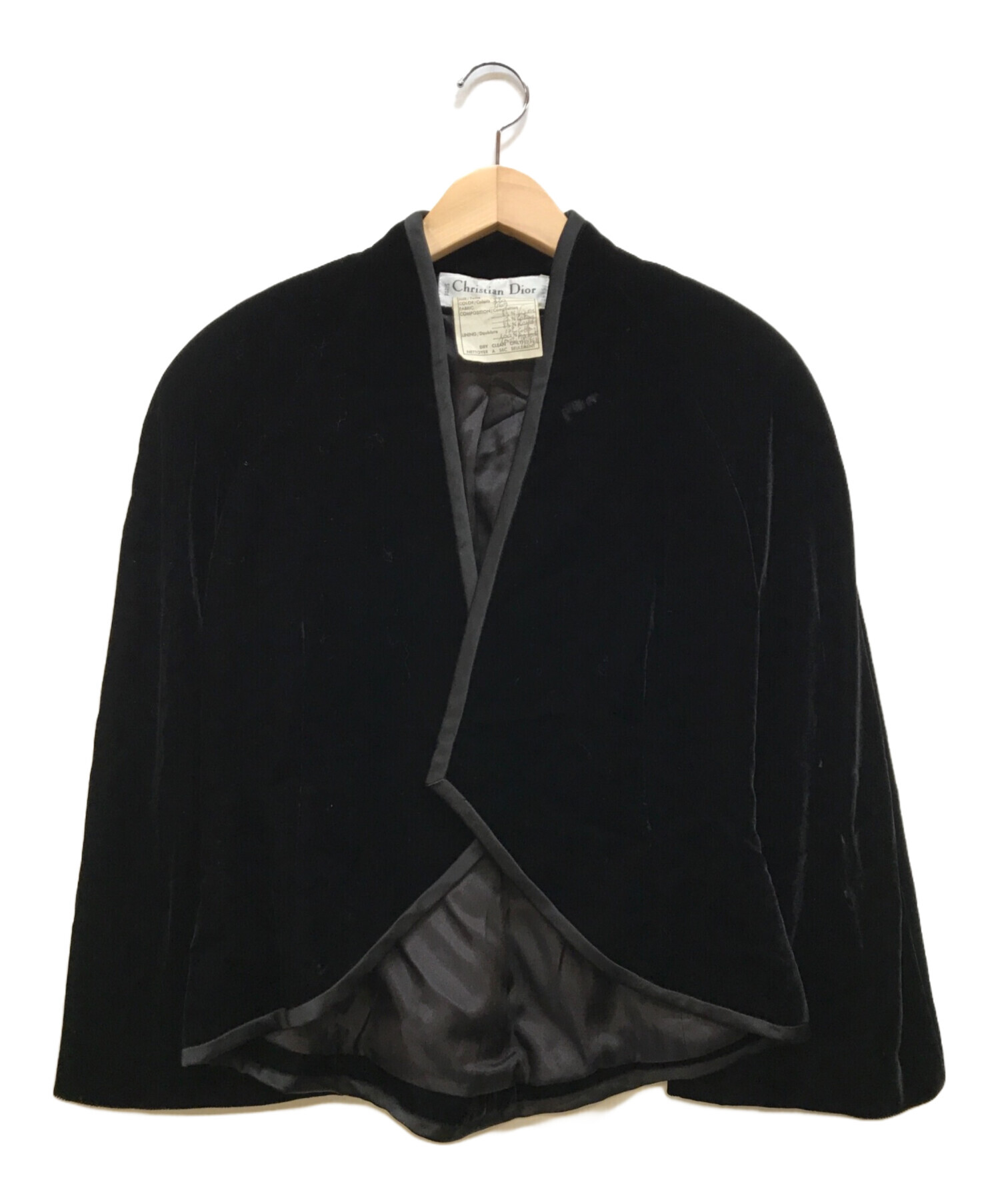 Christian Dior クリスチャンディオール セットアップ ベロア 黒