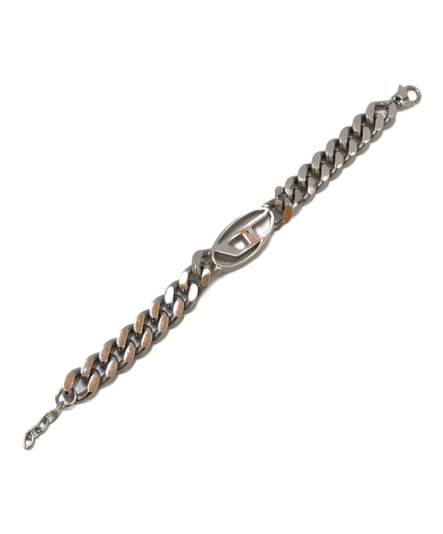 中古・古着通販】DIESEL (ディーゼル) Dロゴブレスレット シルバー(色
