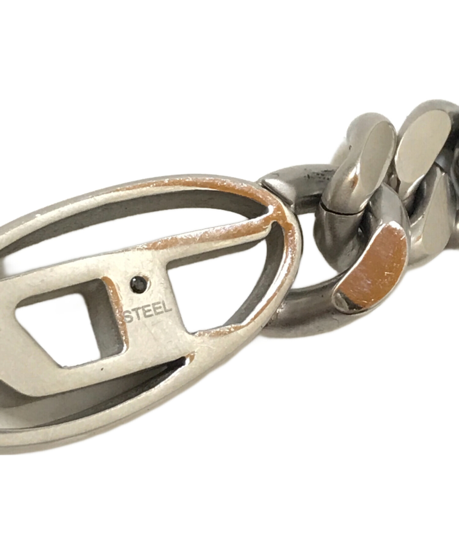 中古・古着通販】DIESEL (ディーゼル) Dロゴブレスレット シルバー(色 