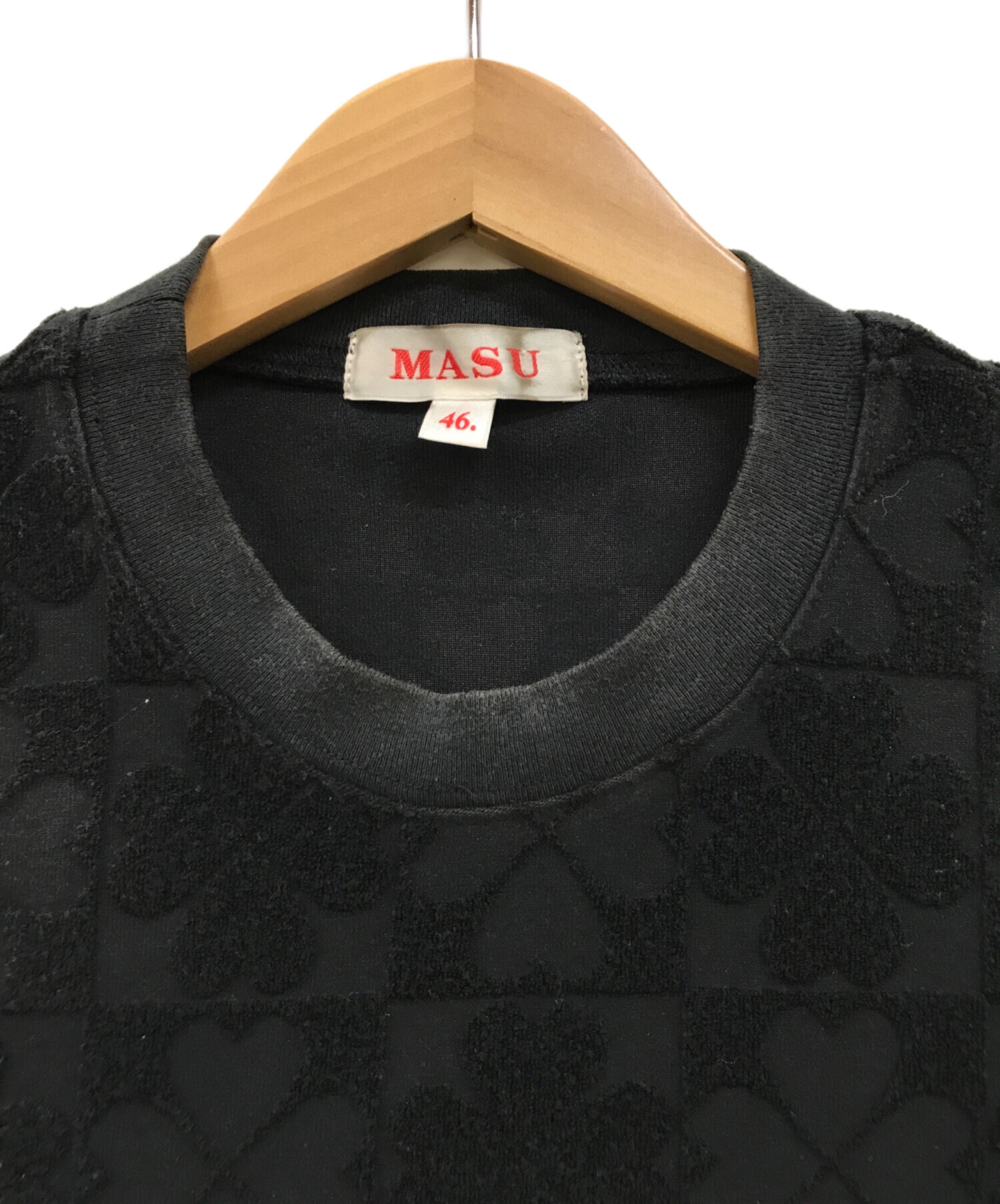 中古・古着通販】masu (エムエーエスユー) CLOVER PILE VEST ブラック 