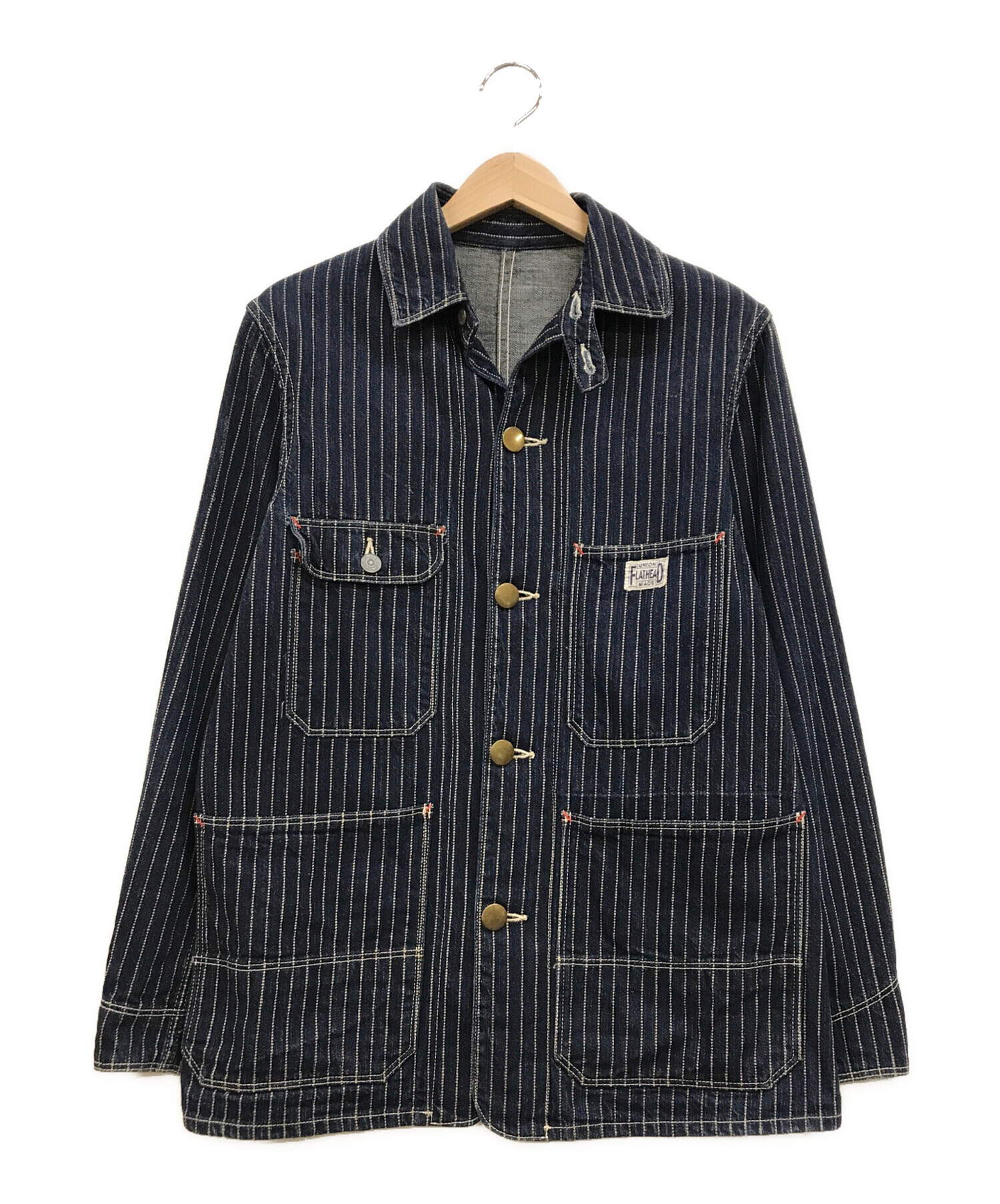 THE FLAT HEAD ウォバッシュカバーオール　サイズM 中古・古着通販】THE FLAT HEAD (ザ・フラットヘッド) ウォバッシュ