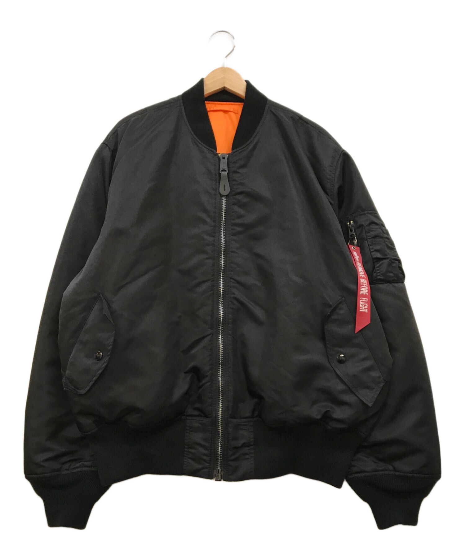 中古・古着通販】ALPHA (アルファ) 2000-401 MA-1 ジャケット ブラック