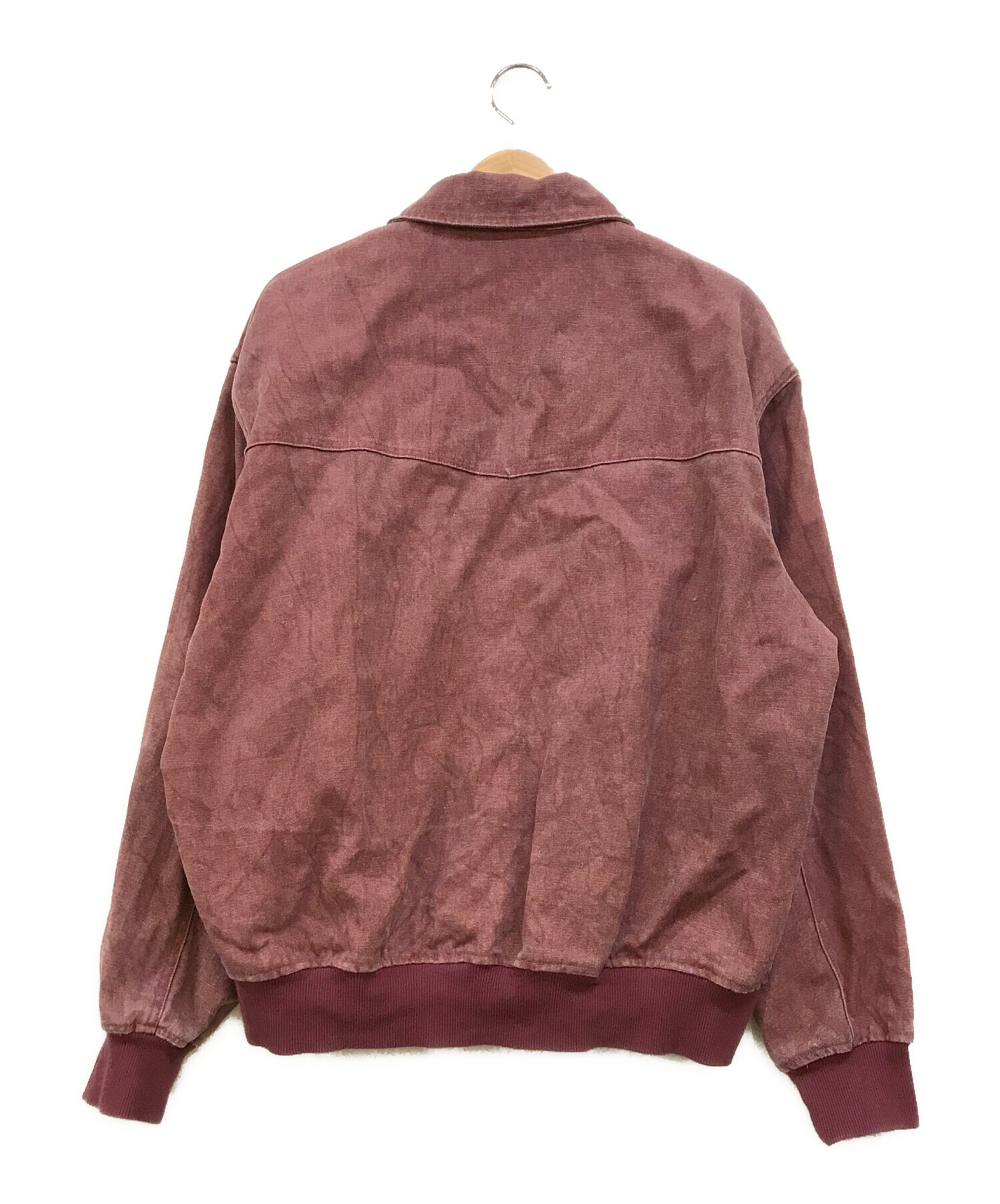 HUF ワインレッド ジャケット 中古・古着通販】HUF (ハフ) COLLAR ZIP JACKET ワインレッド サイズ:M