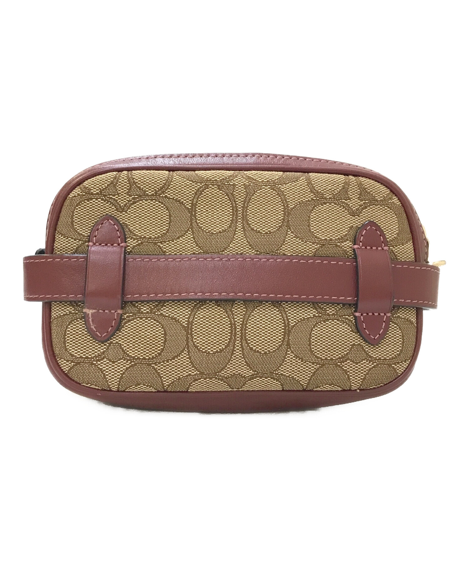 中古・古着通販】COACH (コーチ) シグネチャー キャンバス×レザー 2WAY 