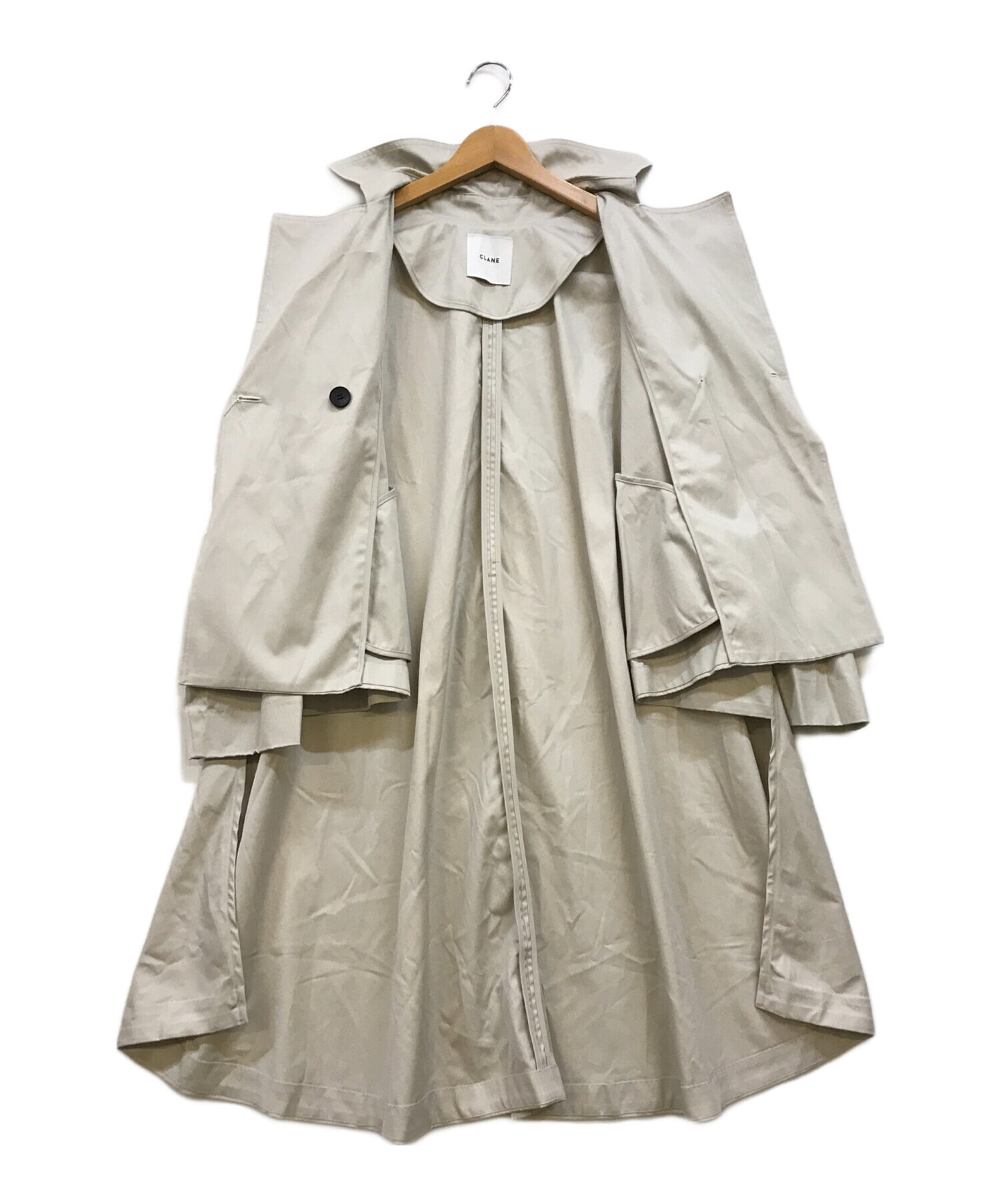 CLANE FLARE TRENCH COAT フレアトレンチコート 中古・古着通販 CLANE FLARE TRENCH COAT フレアトレンチコート 中古・古着通販
