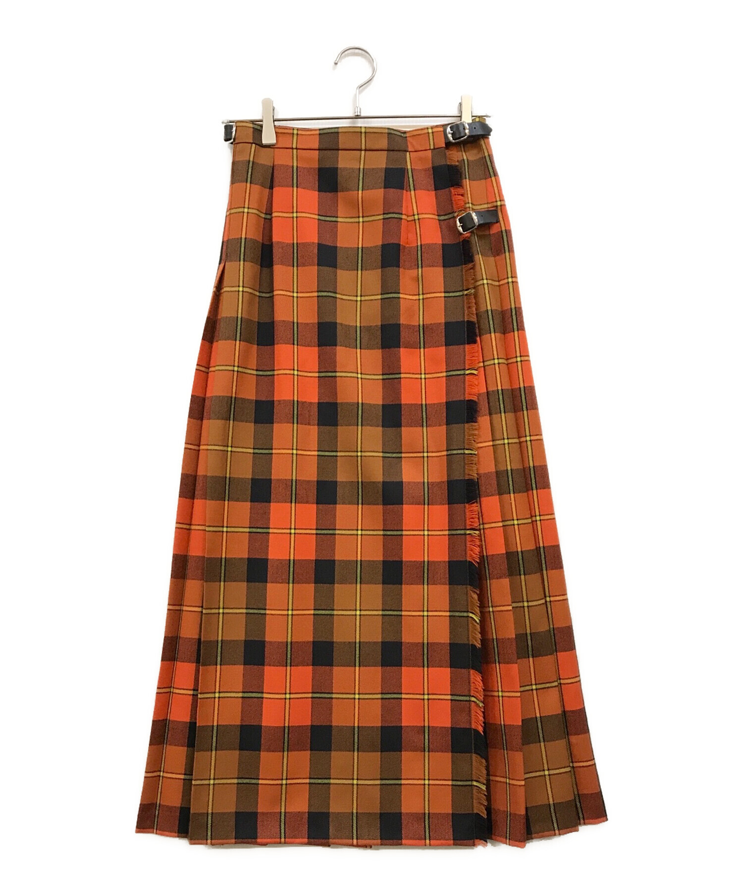 O'NEIL OF DUBLIN オレンジ チェック スカート SHIPS スカート O'NEIL of DUBLIN:100〜130cm / リネン チェック
