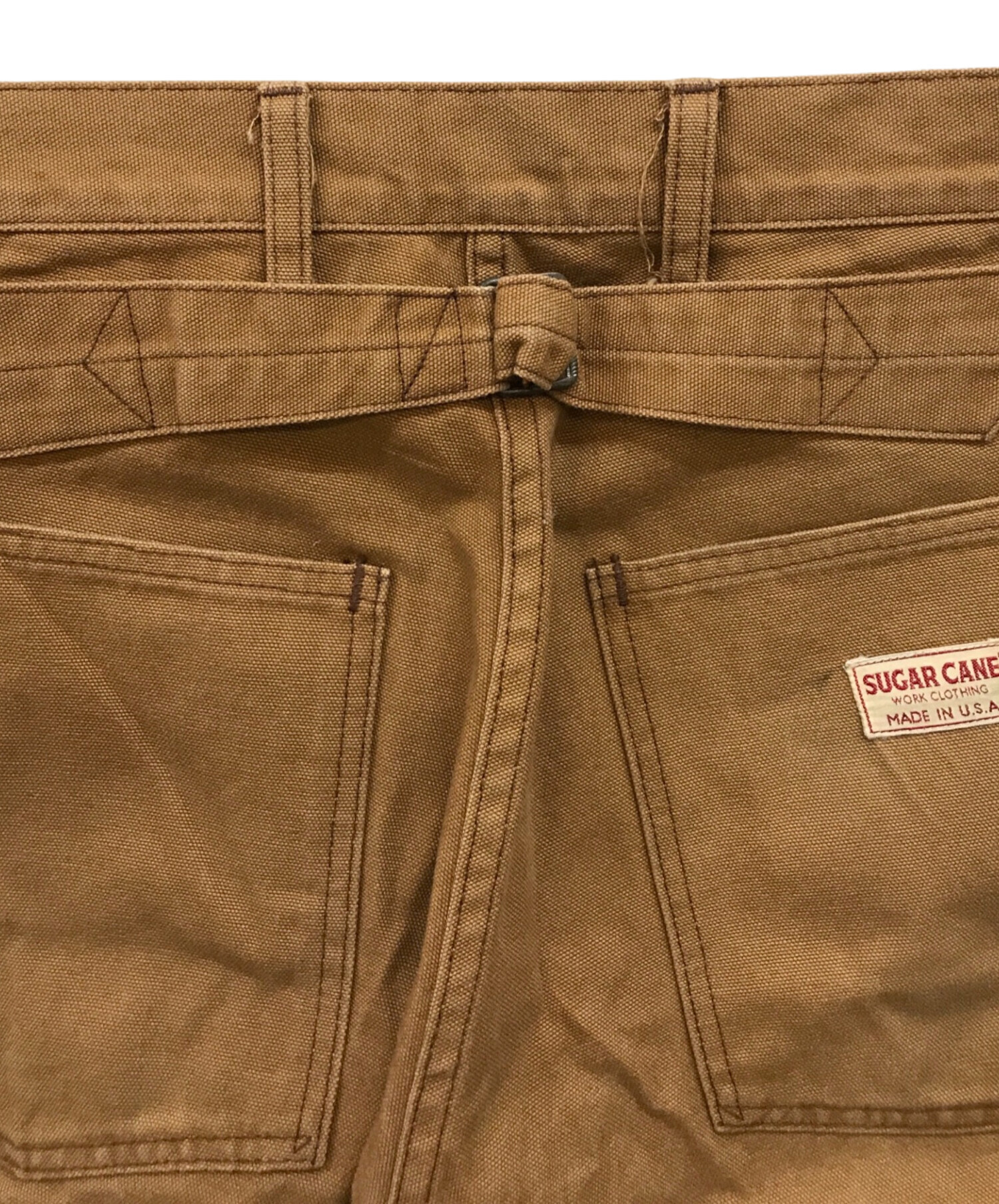 SUGAR CANE ベージュ90年代ベイカーパンツ ボタンフライ USA製 L SUGAR CANE ベージュ90年代ベイカーパンツ ボタンフライ USA製 L