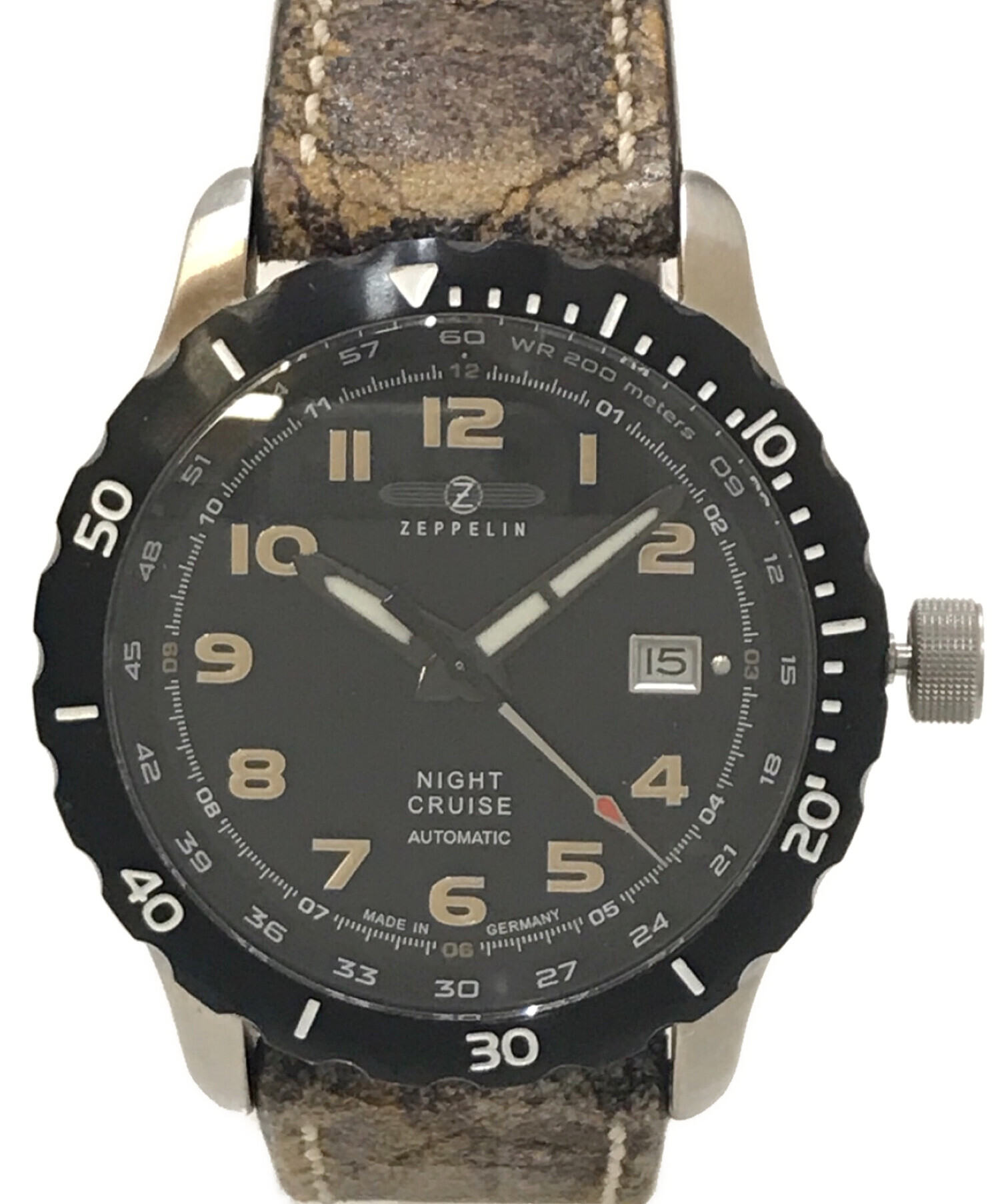 ツェッペリン 腕時計 NIGHT CRUISE ナイトクルーズ グリーン 文字盤 ステンレススチール クォーツ Quartz 42MM ドイ : [ツェッペリン] 腕時計 NIGHT CRUISE ナイトクルーズ