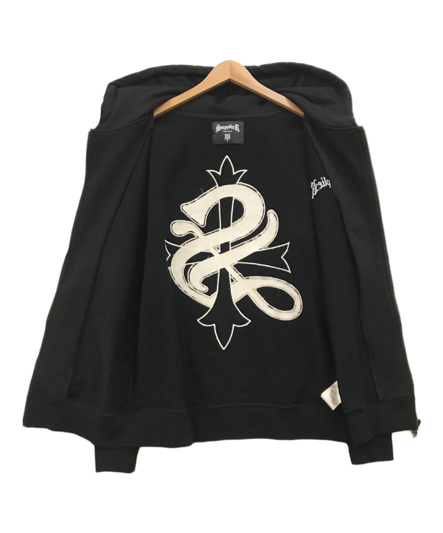 中古・古着通販】SUPPLIER (サプライヤー) クロスラインストーンジップ