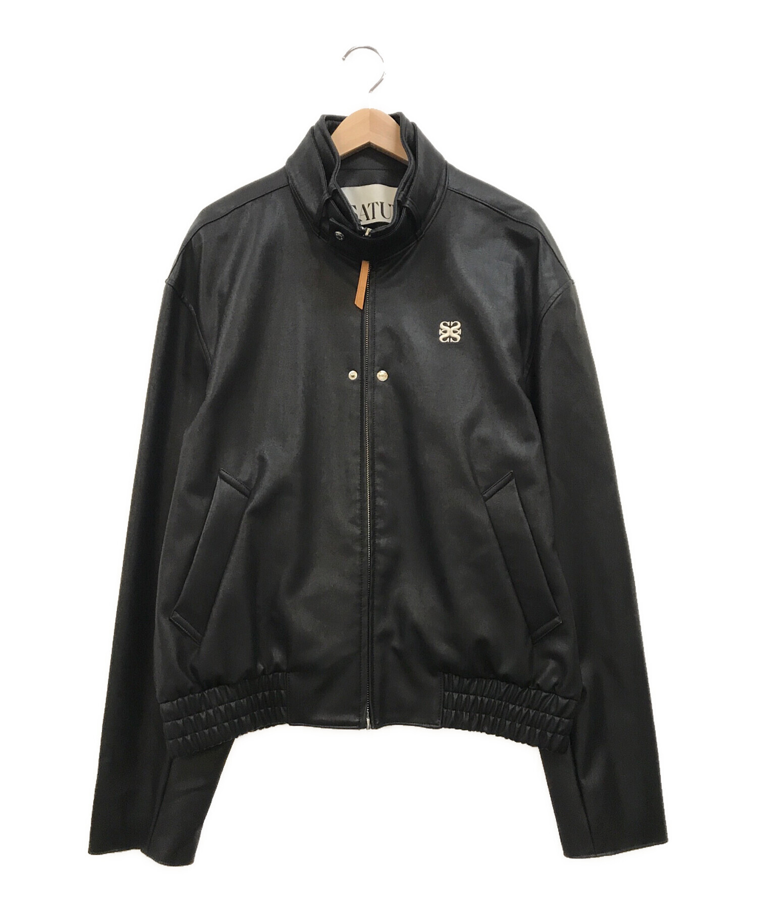 【SATUR】Lecce Leather Zip Up Jacket 中古・古着通販】SATUR (セター) Lecce Leather Zip Up Jacket