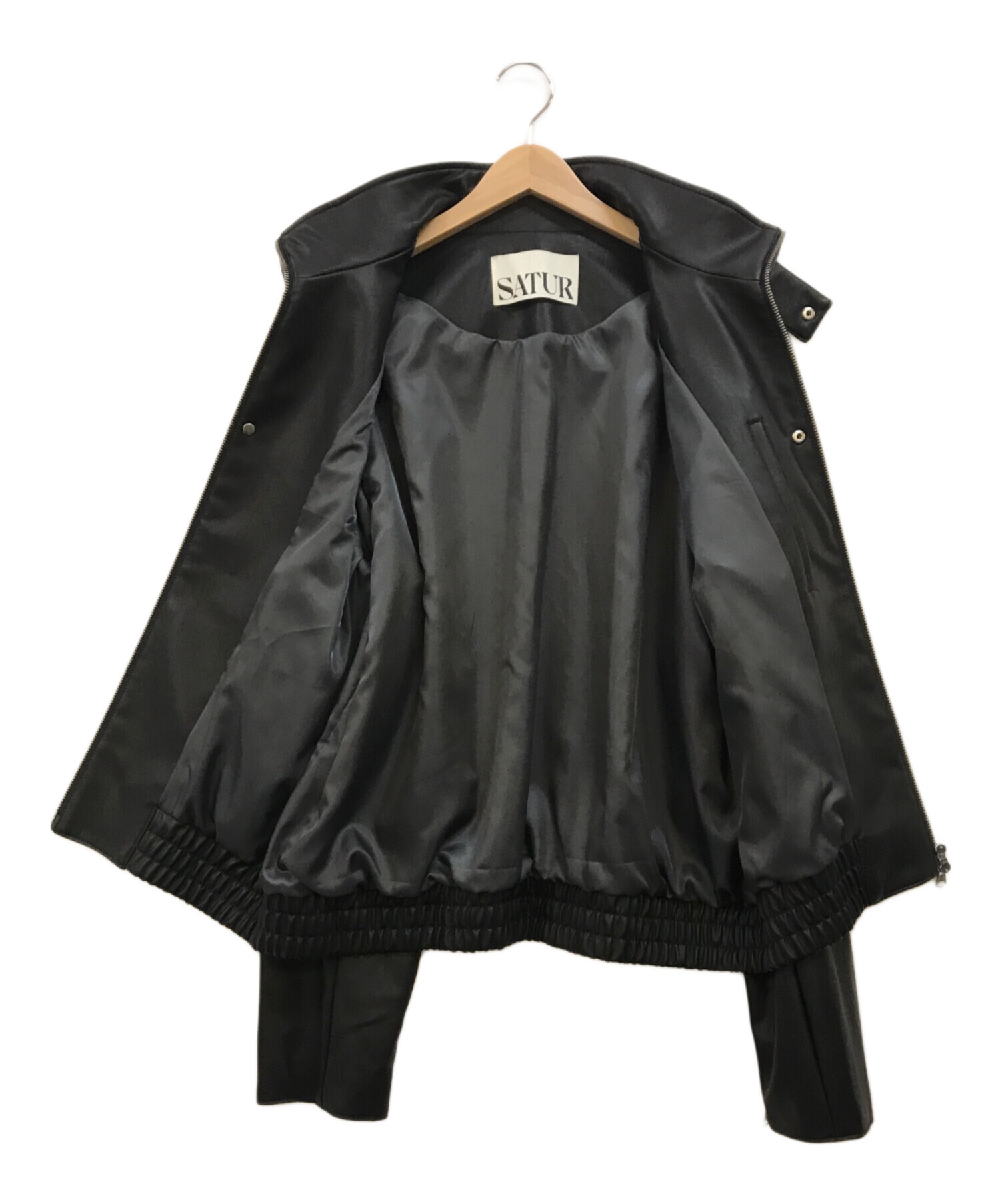 中古・古着通販】SATUR (セター) Lecce Leather Zip Up Jacket