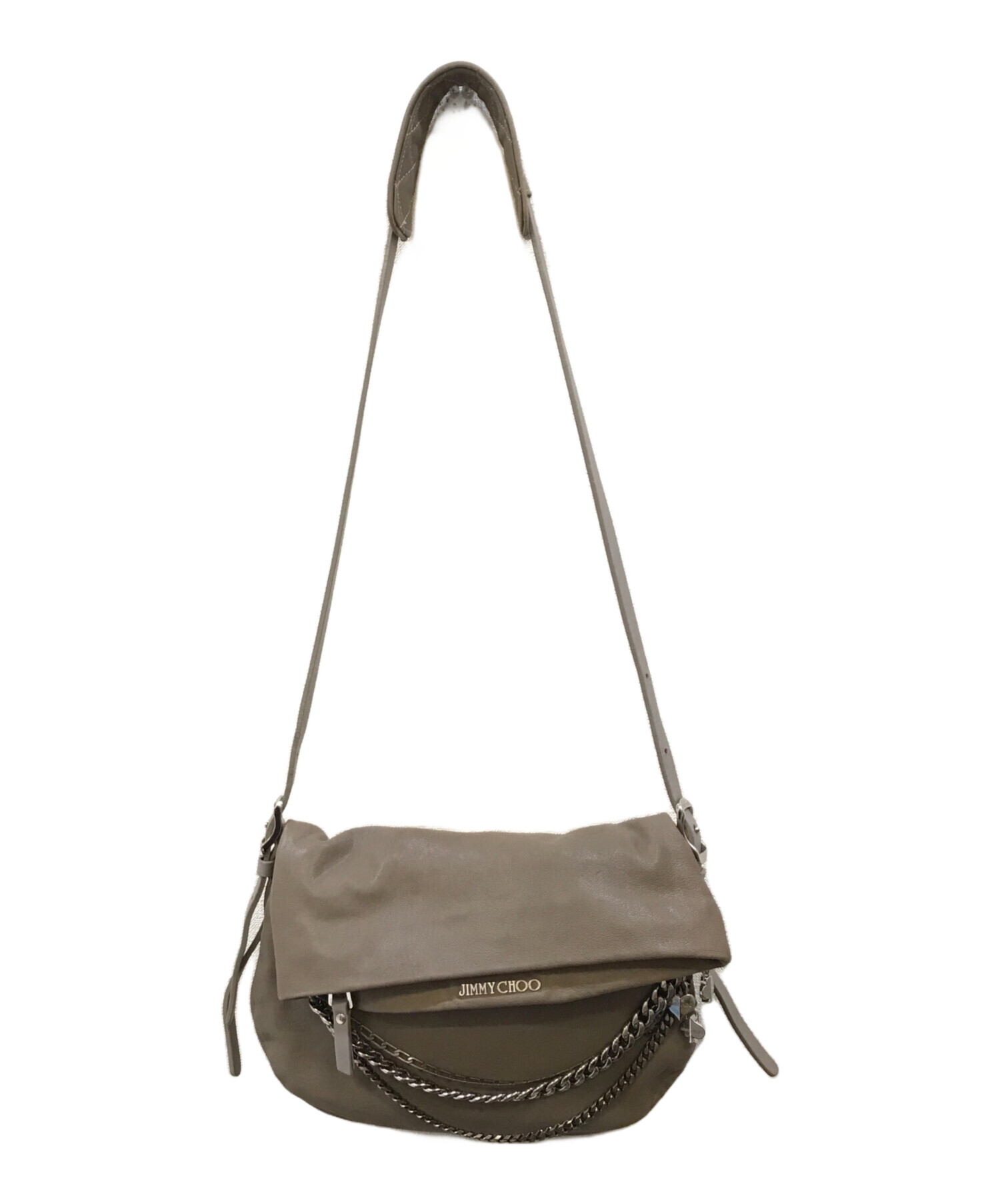 中古・古着通販】JIMMY CHOO (ジミーチュウ) バイカー レザー チェーン 