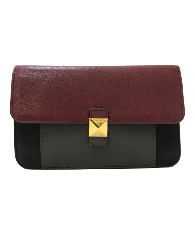 中古・古着通販】FURLA (フルラ) ショルダーウォレット ワインレッド 