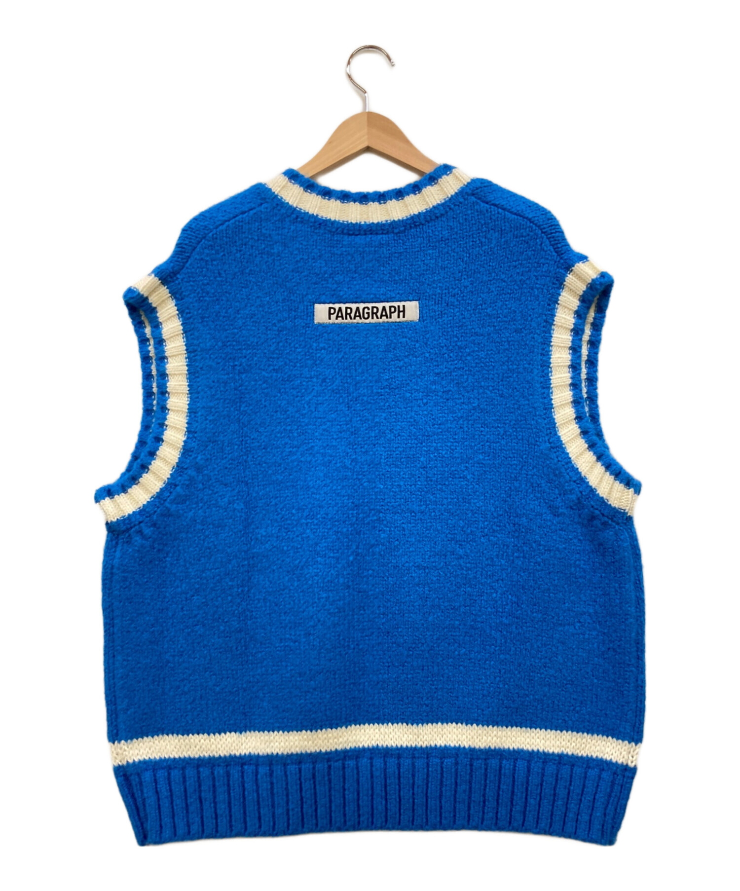 中古・古着通販】Paragraph (パラグラフ) SHYSMILE KNIT VEST スカイ 