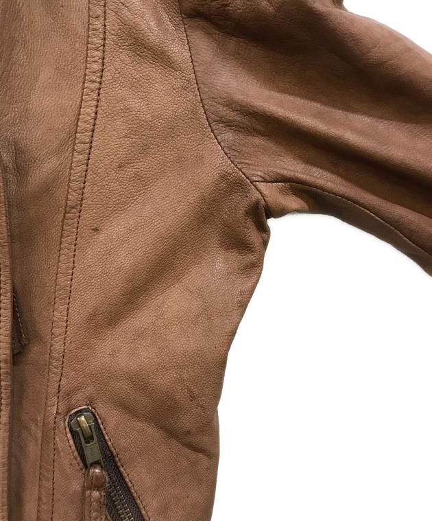 ヴィヴィアンウエストウッド 本革レザージャケット 変形 ブラウン Vivienne Westwood MAN（ヴィヴィアンウエストウッドマン）の