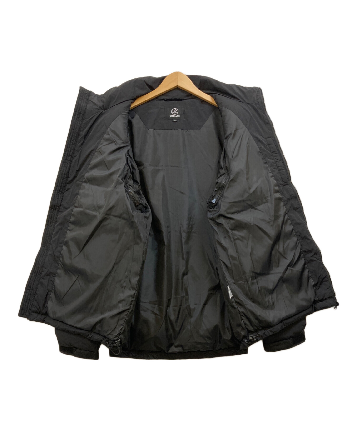 中古・古着通販】YIHUAXU (-) タクティカルダウンジャケット ブラック