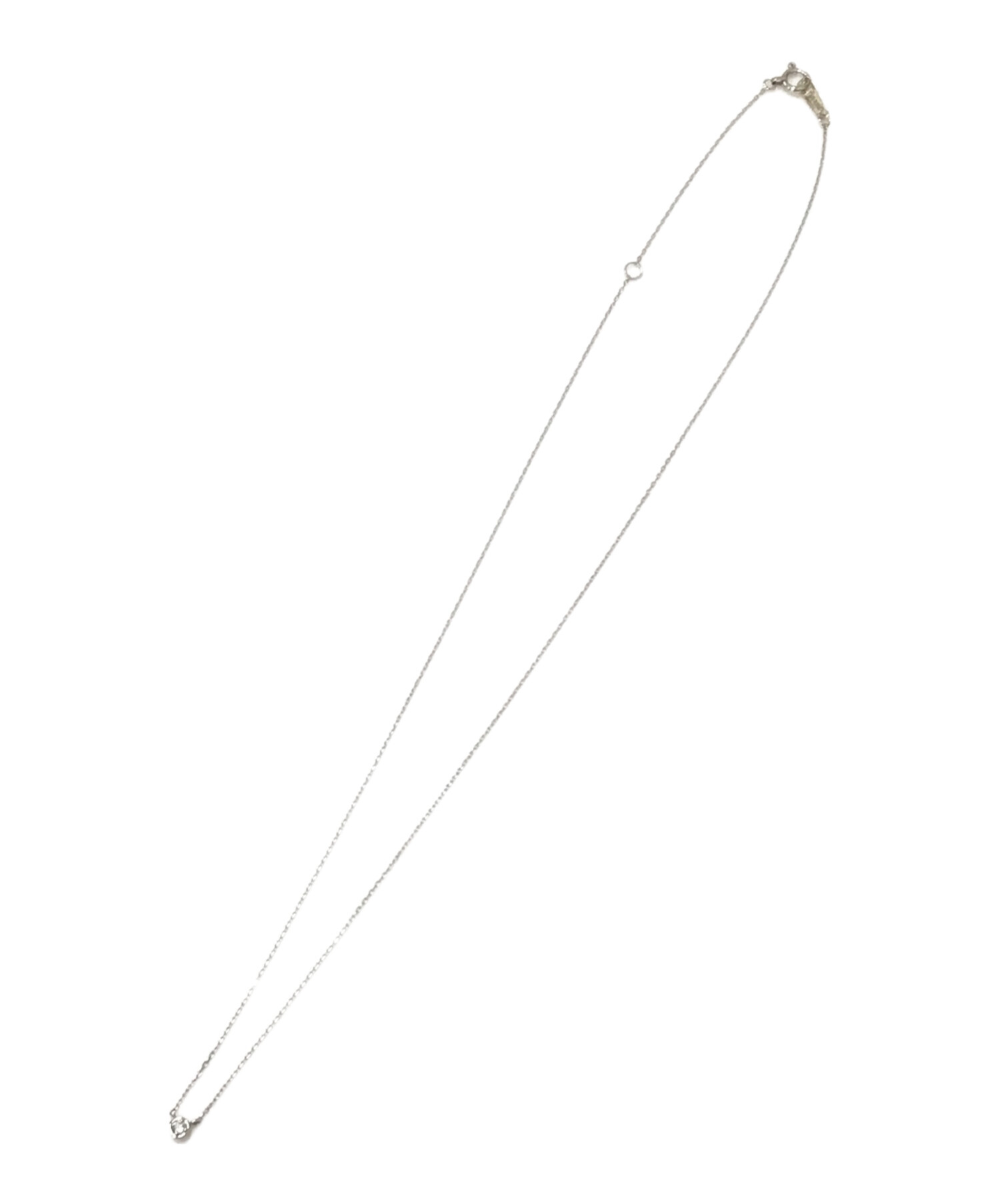 中古・古着通販】THE KISS (ザキス) K10 一粒ダイヤネックレス