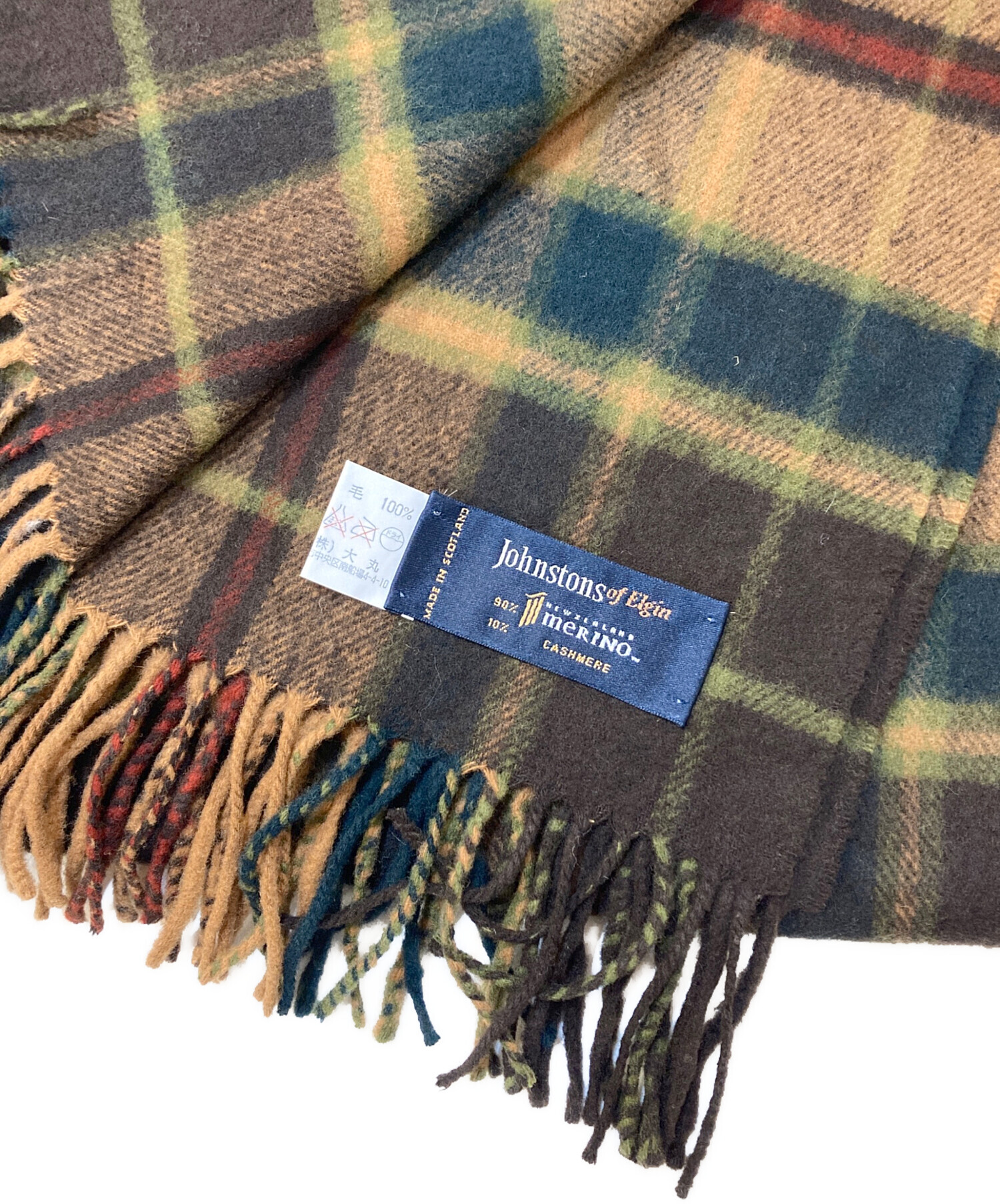 JOHNSTONS of Elgin ジョンストンズ 大判ストール カシミヤ100 
