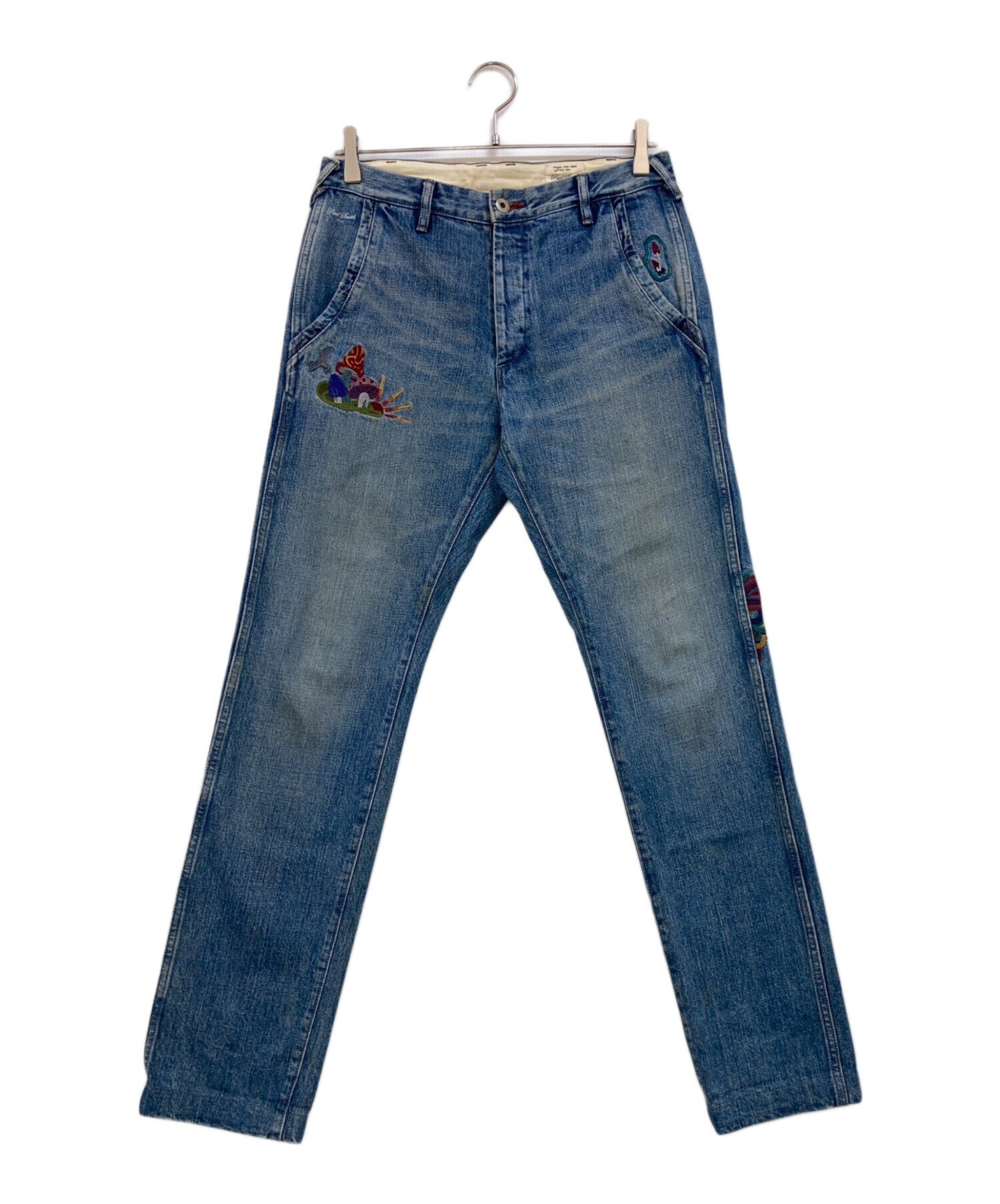 中古・古着通販】PAUL SMITH (ポールスミス) きのこ刺繍デニムパンツ 